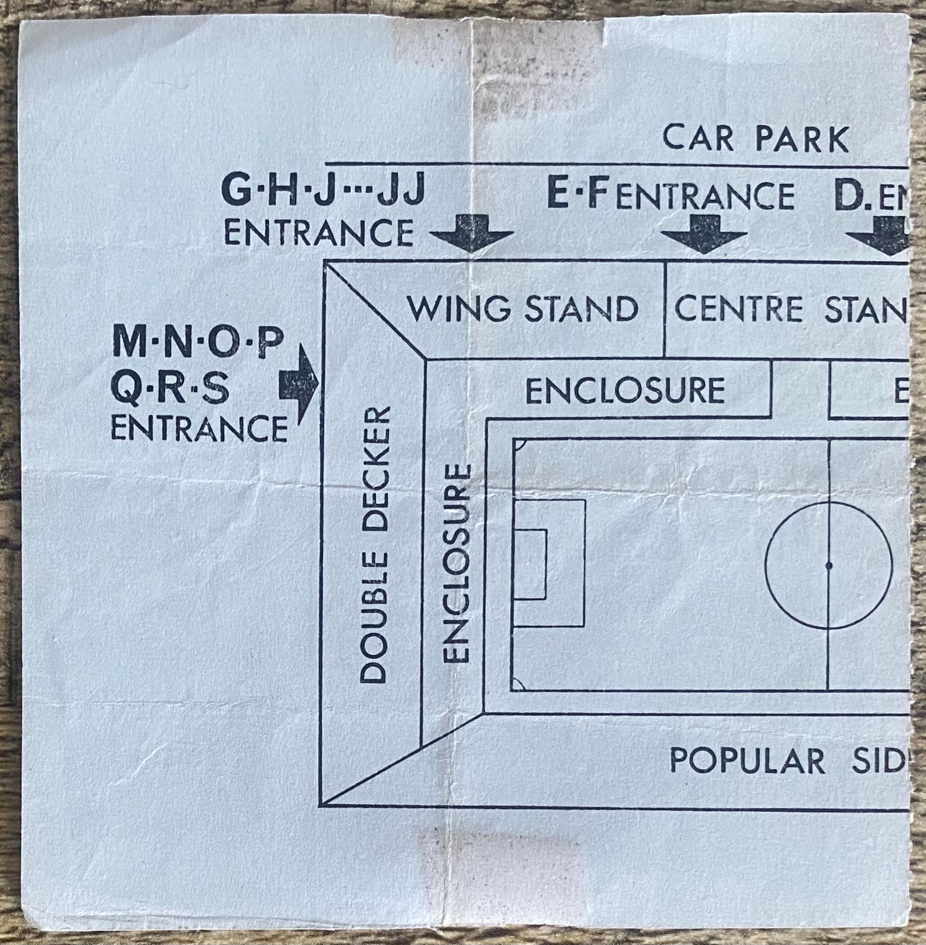 1964/65 ORIGINAL FA CUP 6TH ROUND TICKET LEICESTER CITY V LIVERPOOL