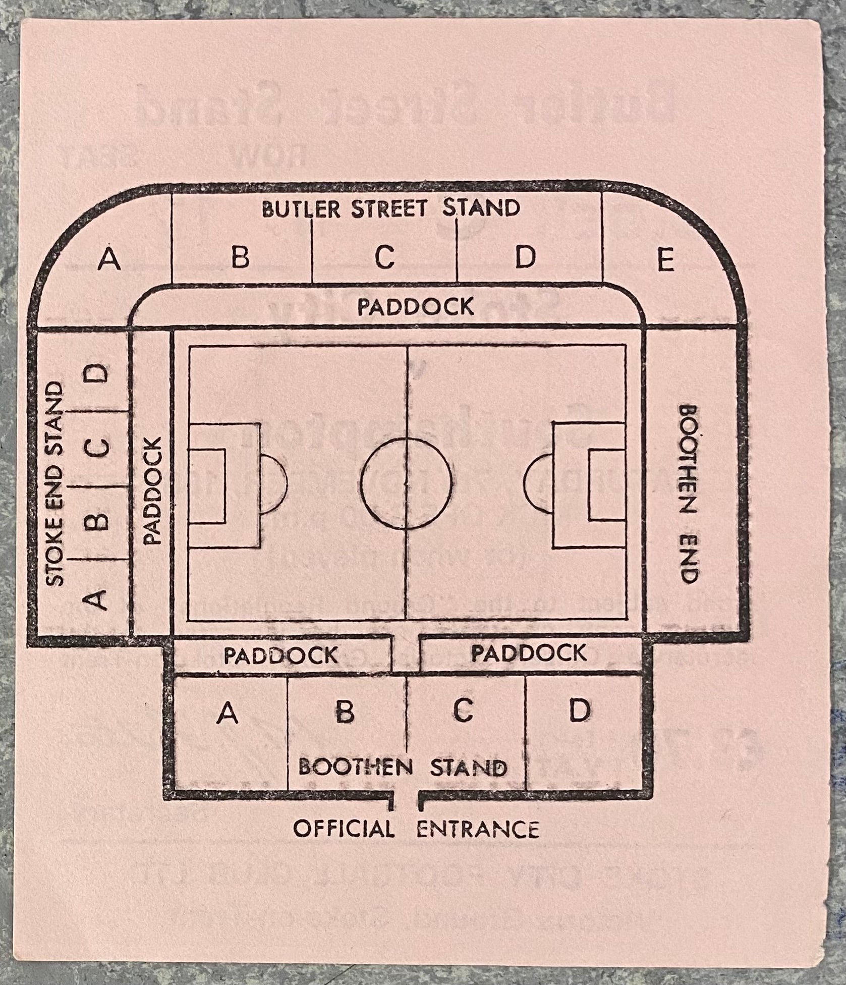 1981/82 ORIGINAL DIVISION ONE TICKET STOKE CITY V SOUTHAMPTON