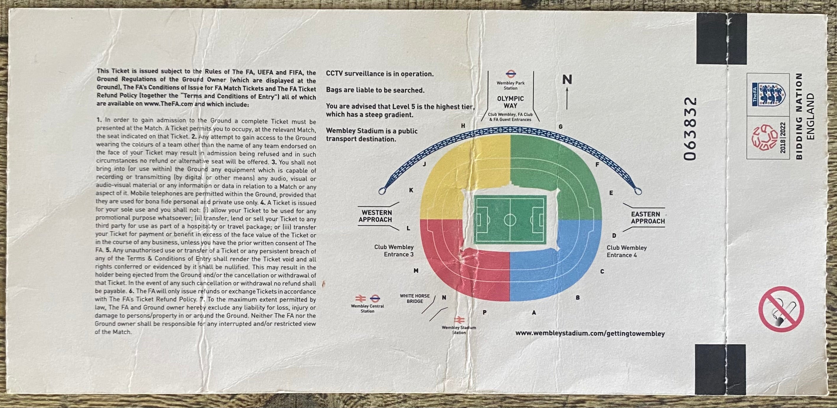 2010 ORIGINAL FA CUP FINAL TICKET PORTSMOUTH V CHELSEA
