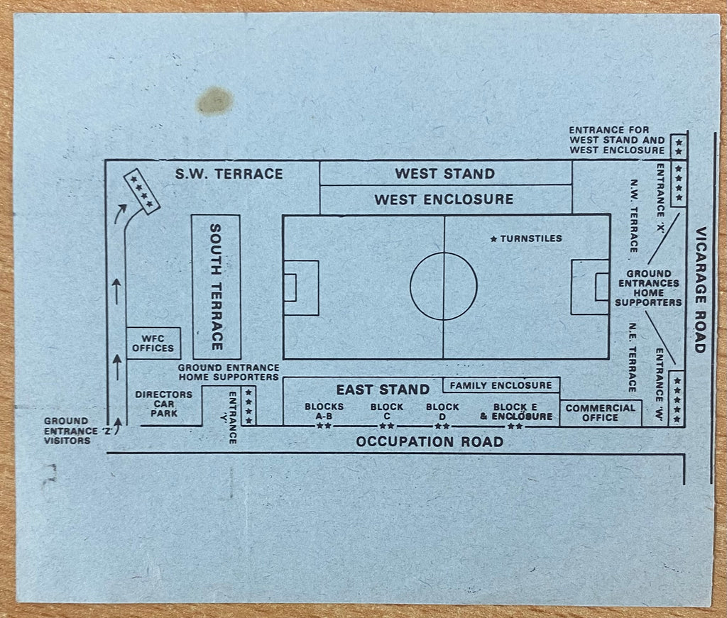1980/81 ORIGINAL DIVISION TWO TICKET WATFORD V BRISTOL CITY