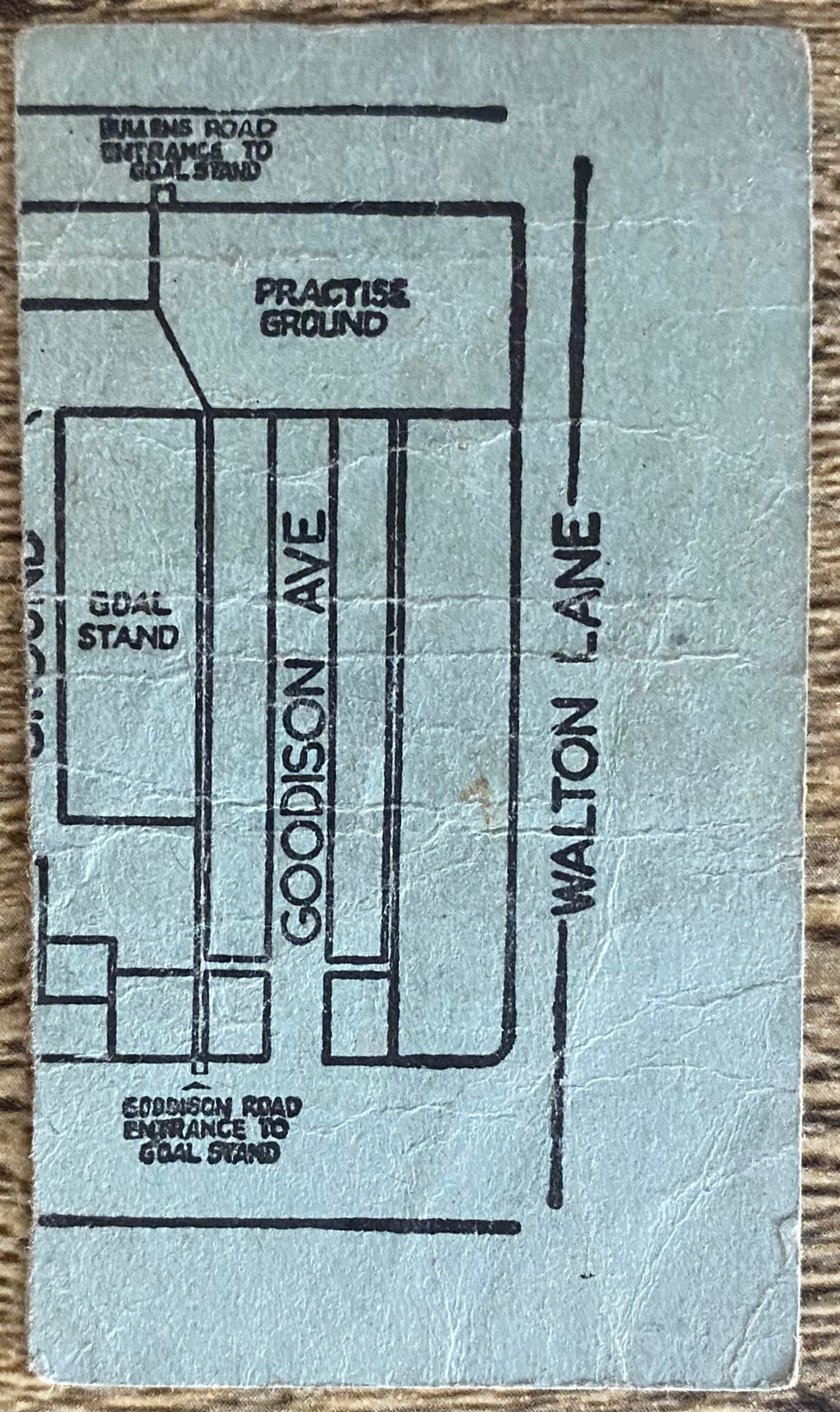 1961/62 ORIGINAL DIVISION ONE TICKET EVERTON V TOTTENHAM HOTSPUR