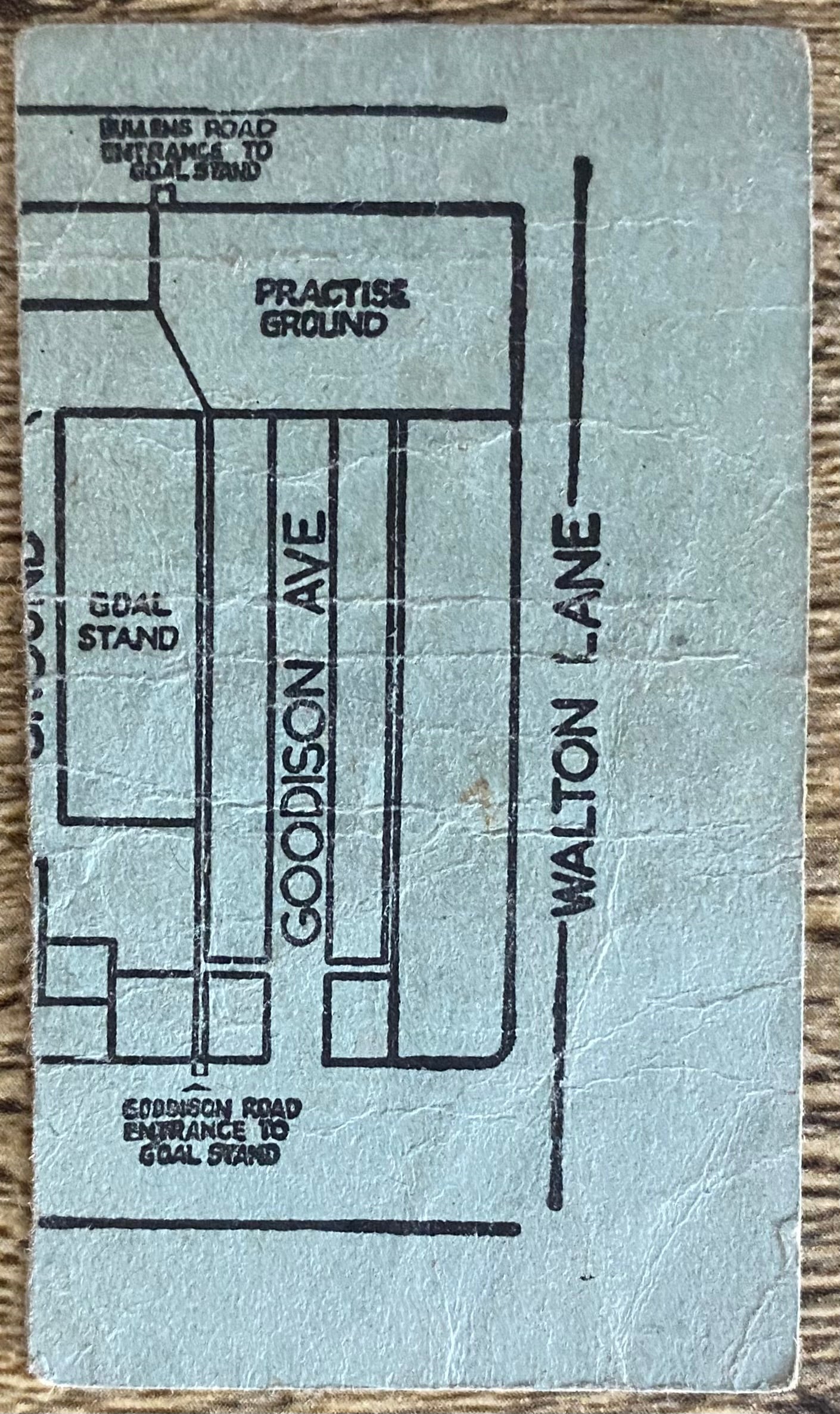 1961/62 ORIGINAL DIVISION ONE TICKET EVERTON V TOTTENHAM HOTSPUR