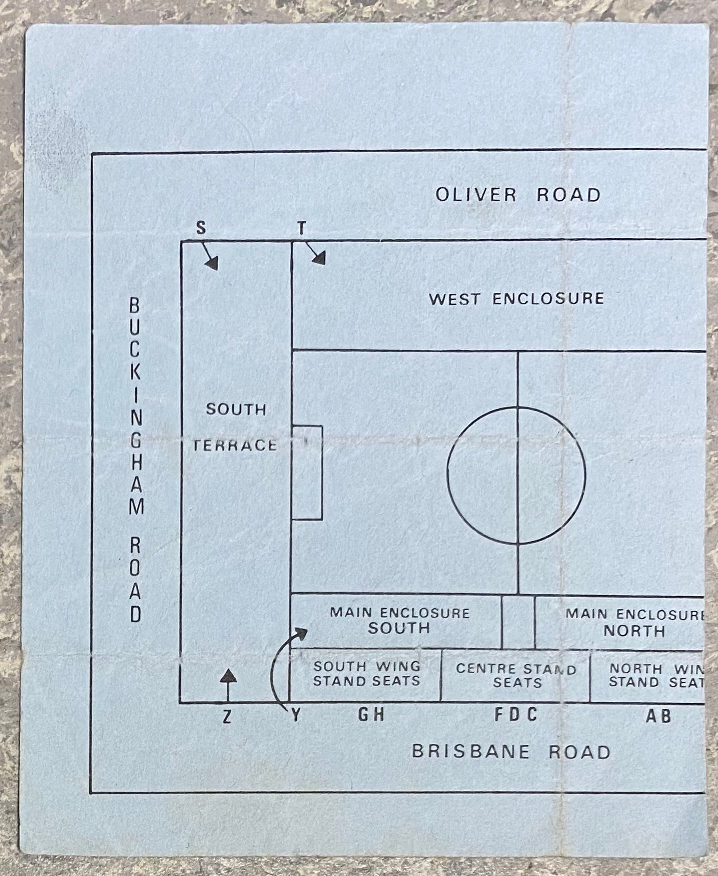 1977/78 ORIGINAL FA CUP 5TH ROUND TICKET ORIENT V CHELSEA