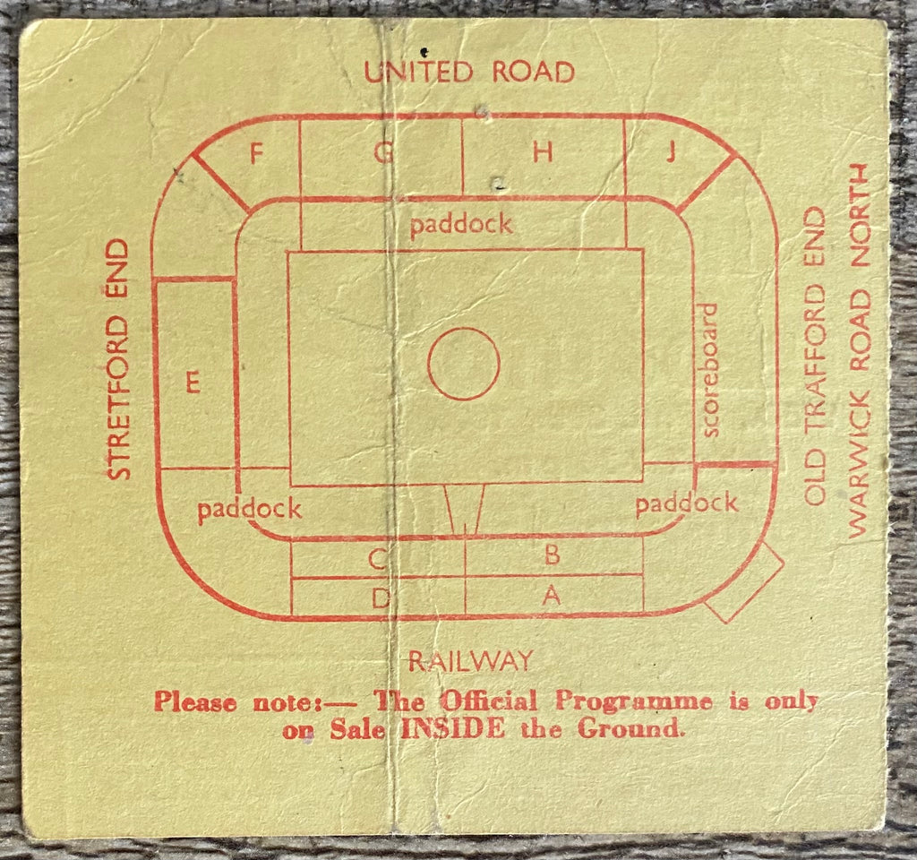 1970 ORIGINAL FA CUP FINAL REPLAY TICKET CHELSEA V LEEDS UNITED @ OLD TRAFFORD