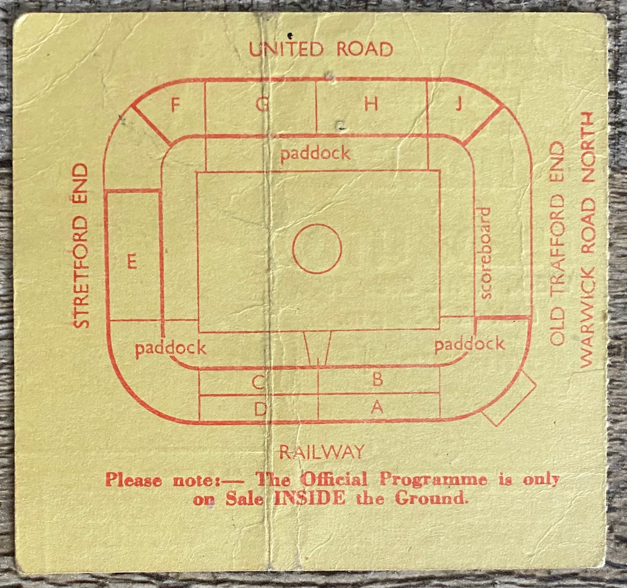 1970 ORIGINAL FA CUP FINAL REPLAY TICKET CHELSEA V LEEDS UNITED @ OLD TRAFFORD