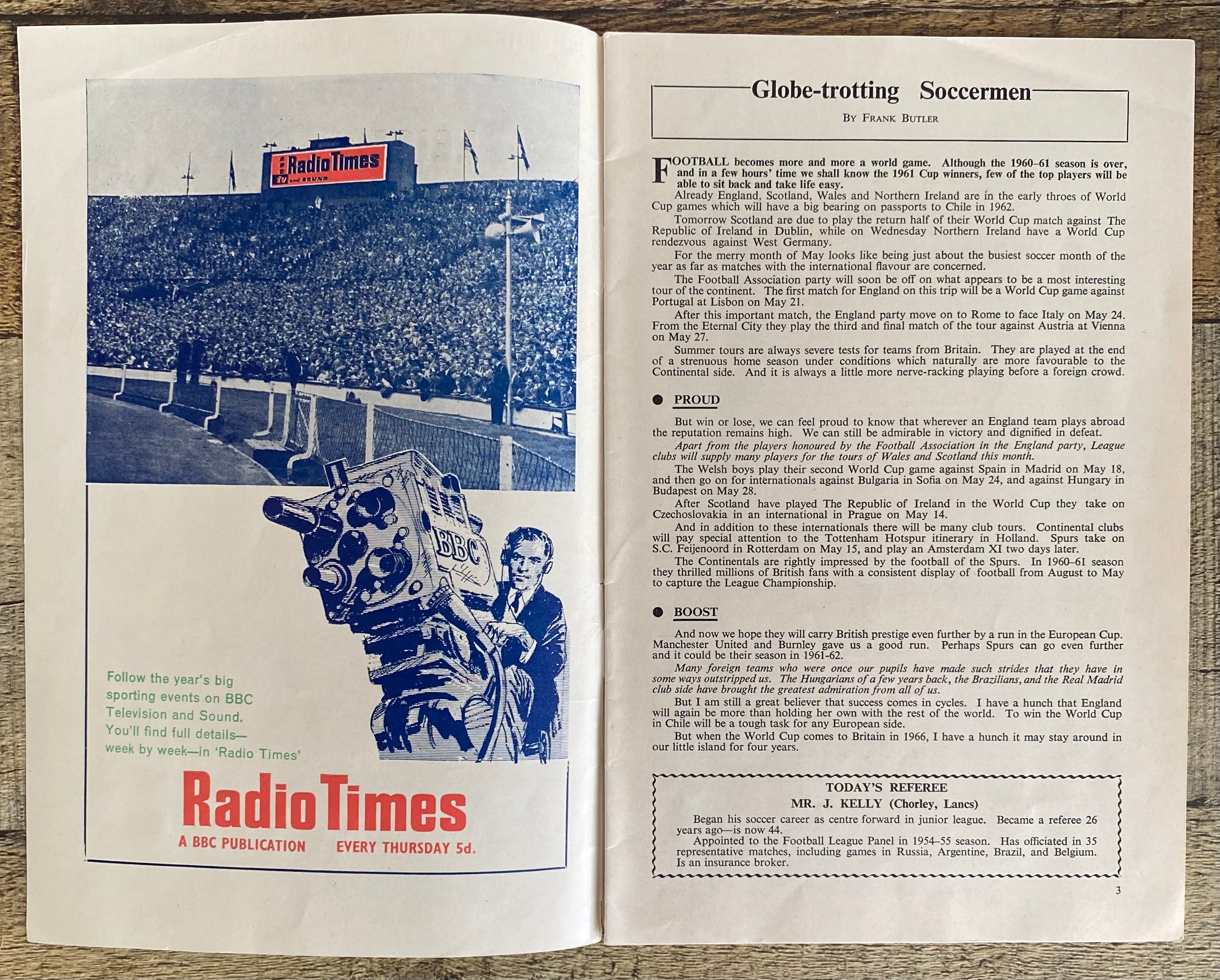 1961 ORIGINAL FA CUP FINAL PROGRAMME TOTTENHAM HOTSPUR V BURNLEY