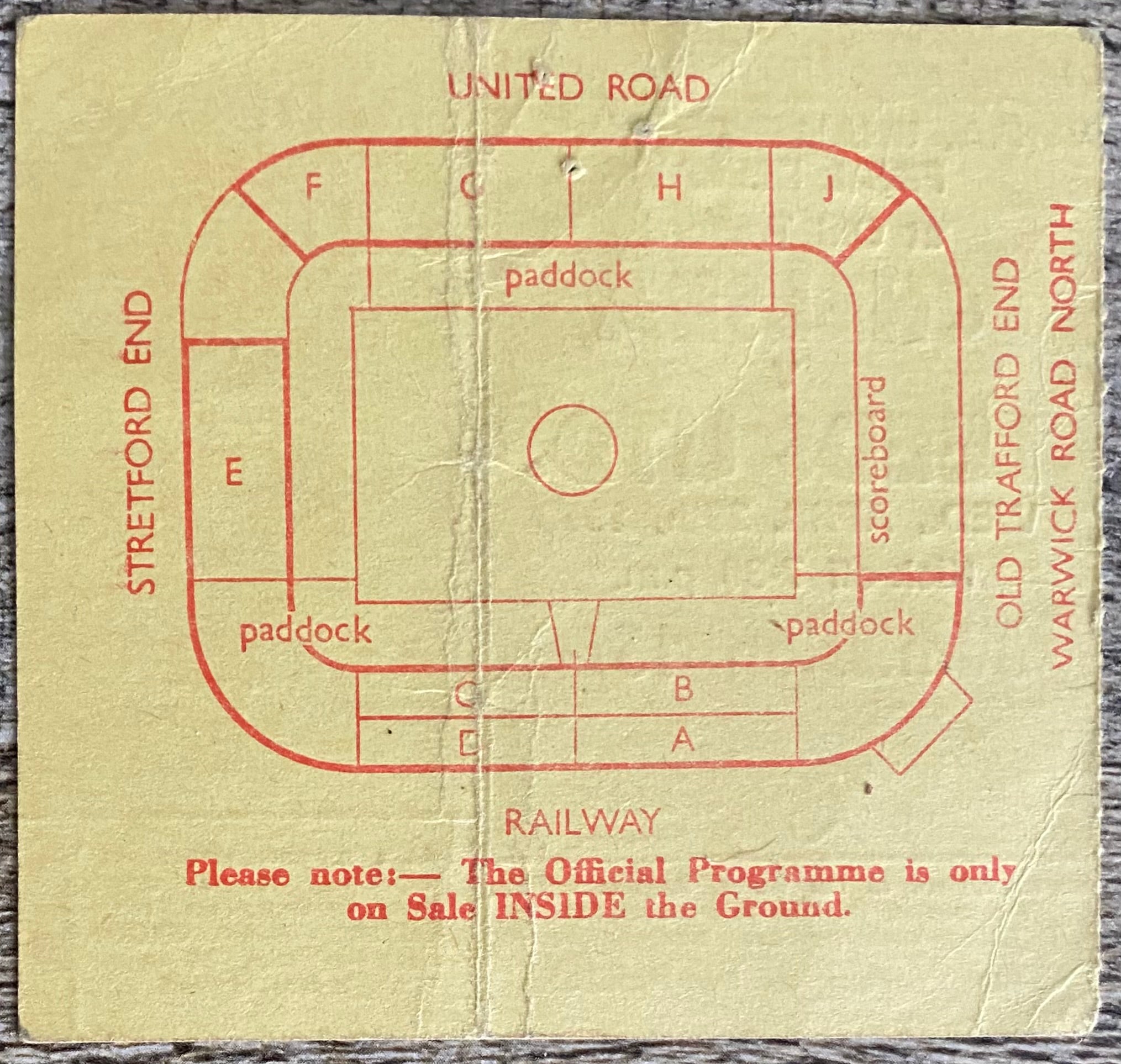 1970 ORIGINAL FA CUP FINAL REPLAY TICKET CHELSEA V LEEDS UNITED @ OLD TRAFFORD