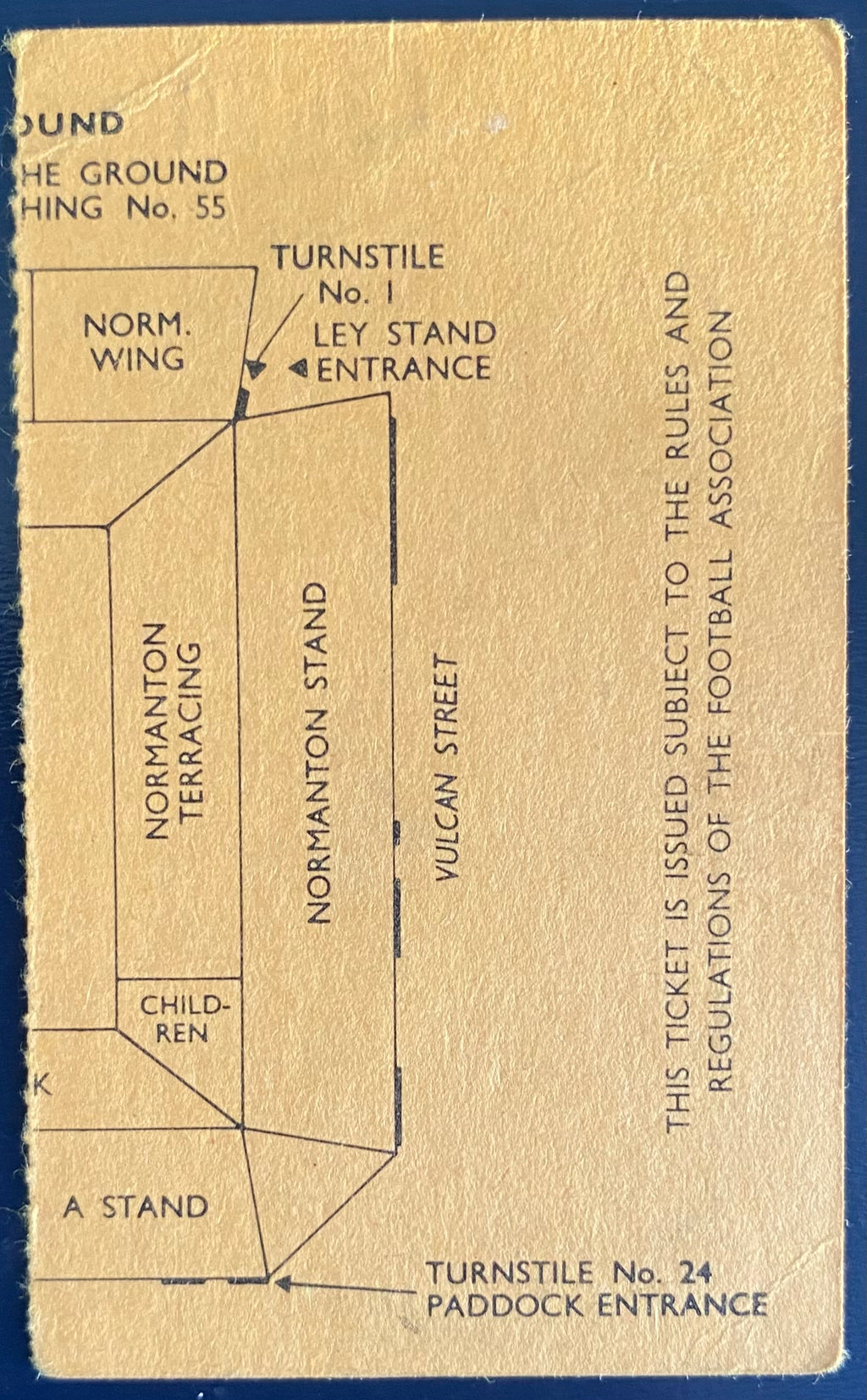 1971/72 ORIGINAL FA CUP 4TH ROUND TICKET DERBY COUNTY V NOTTS COUNTY