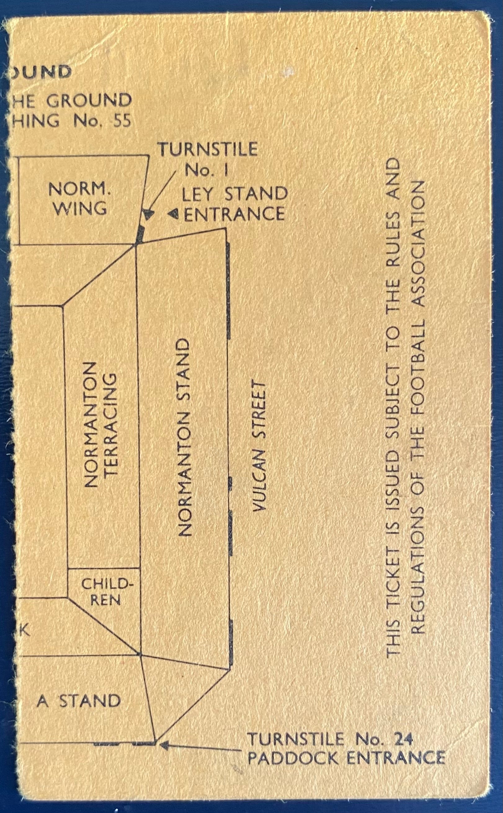 1971/72 ORIGINAL FA CUP 4TH ROUND TICKET DERBY COUNTY V NOTTS COUNTY