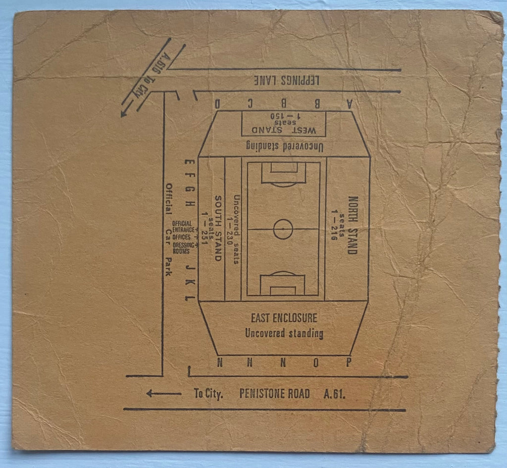1973 ORIGINAL FA CUP SEMI FINAL TICKET ARSENAL V SUNDERLAND @HILLSBOROUGH