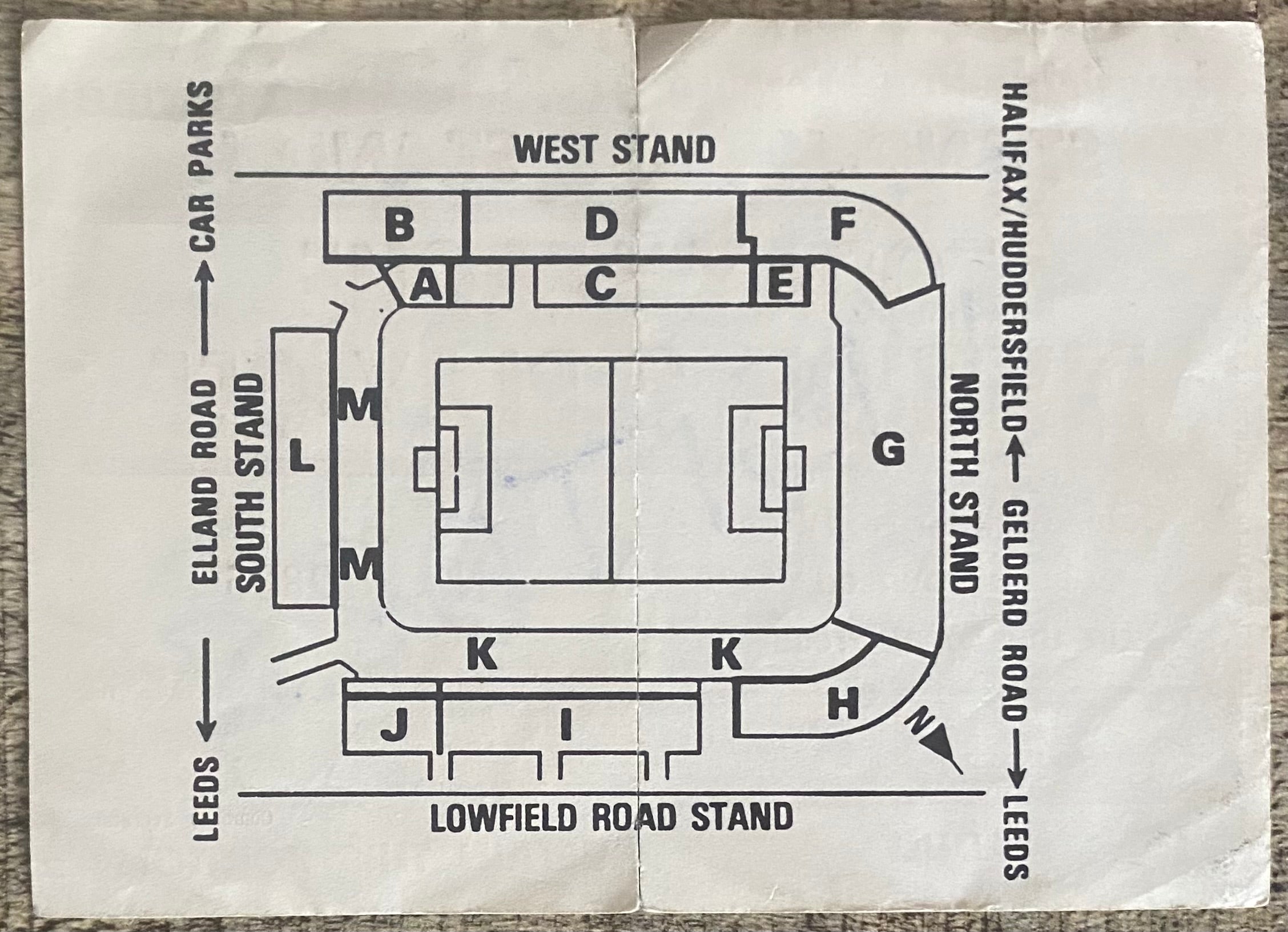 1986/87 ORIGINAL DIVISION 1 PLAY OFF FINAL 2ND LEG UNUSED TICKET LEEDS UNITED V CHARLTON ATHLETIC