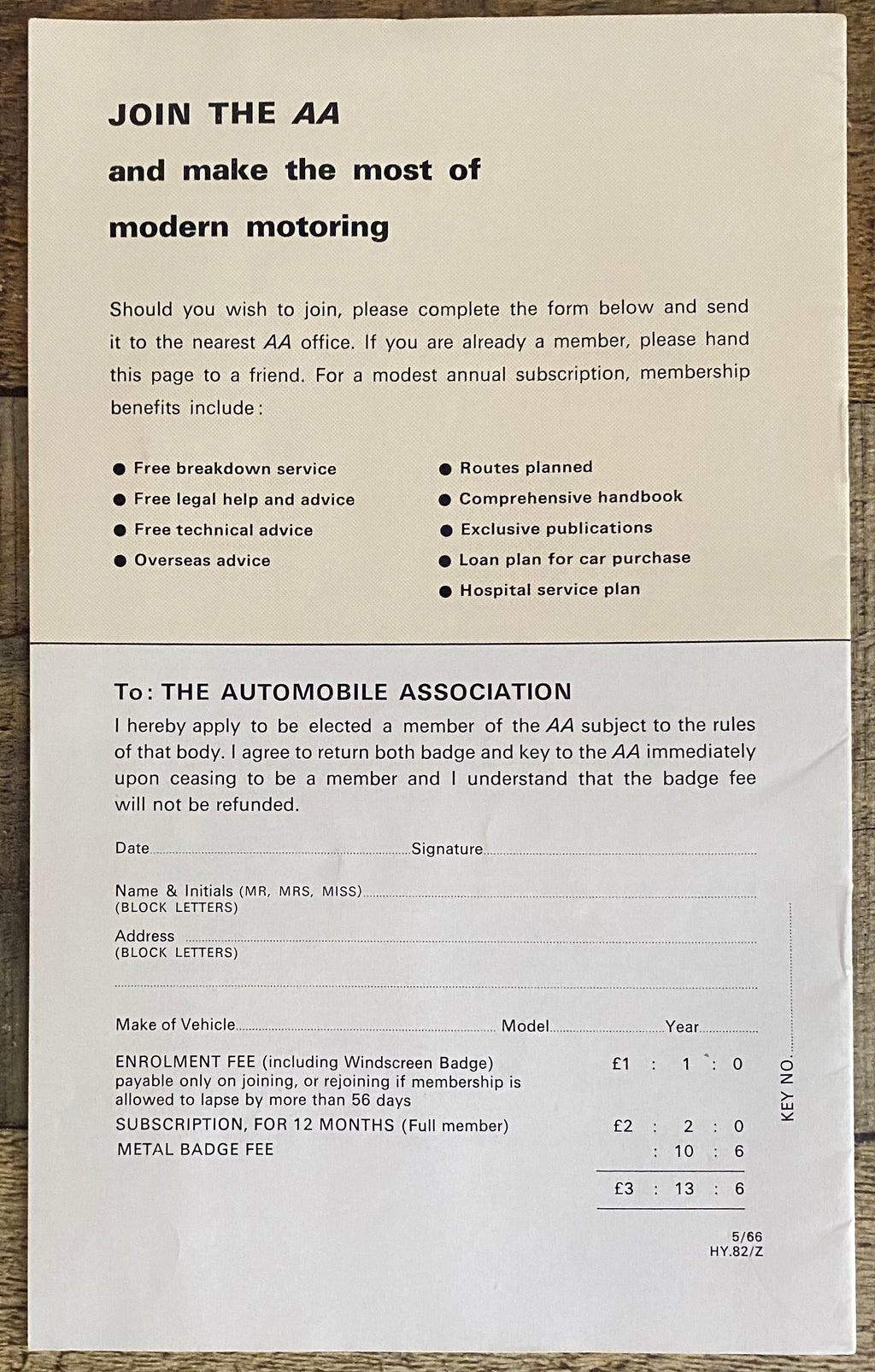 1966 WORLD CUP ORIGINAL OFFICIAL AA GUIDE TO HOST CITIES