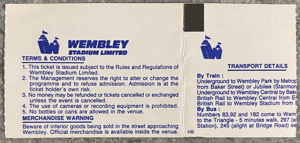 1991 ORIGINAL FA CUP SEMI FINAL TICKET TOTTENHAM HOTSPUR V ARSENAL
