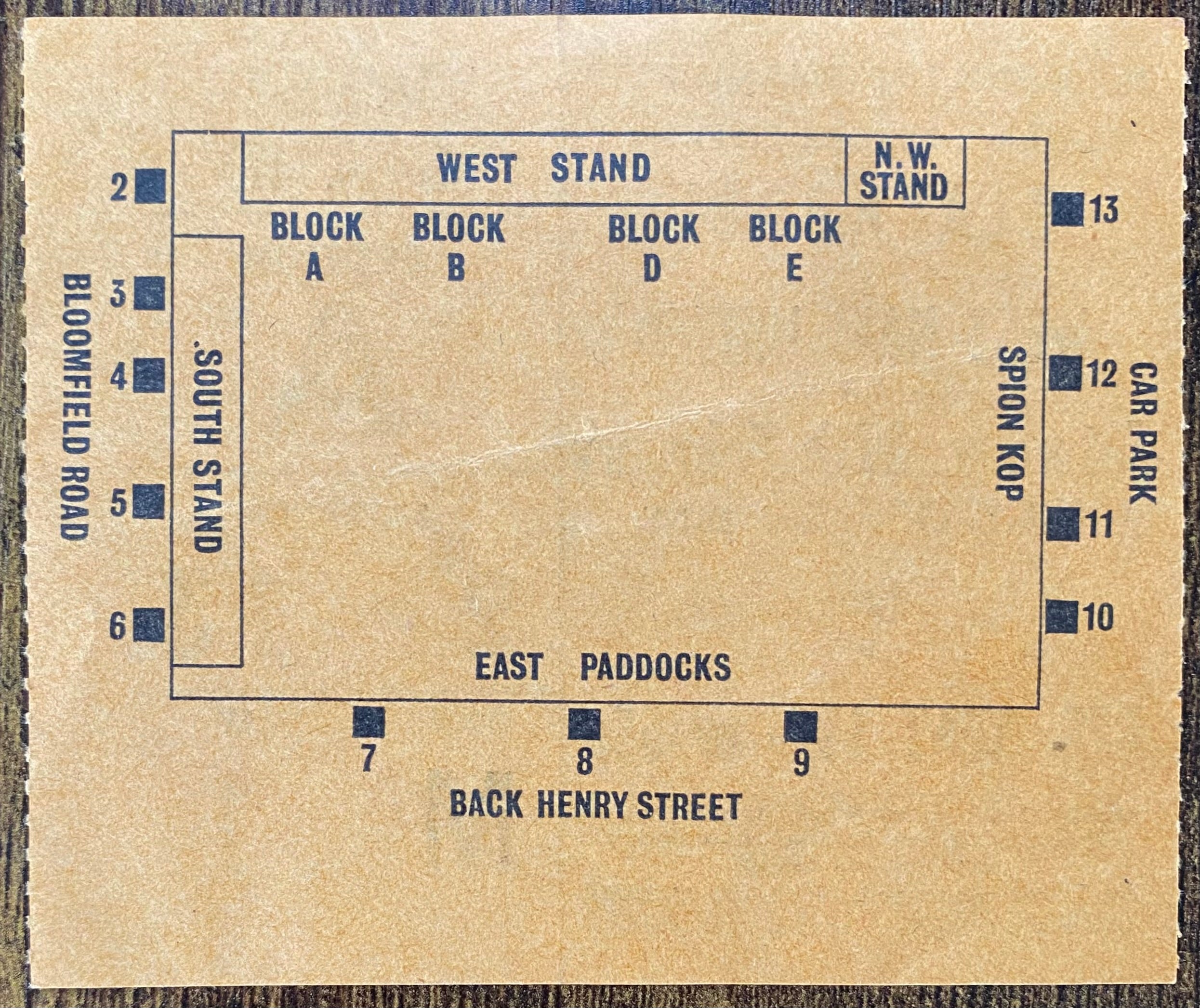 1970/71 ORIGINAL DIVISION 1 TICKET BLACKPOOL V WEST HAM UNITED