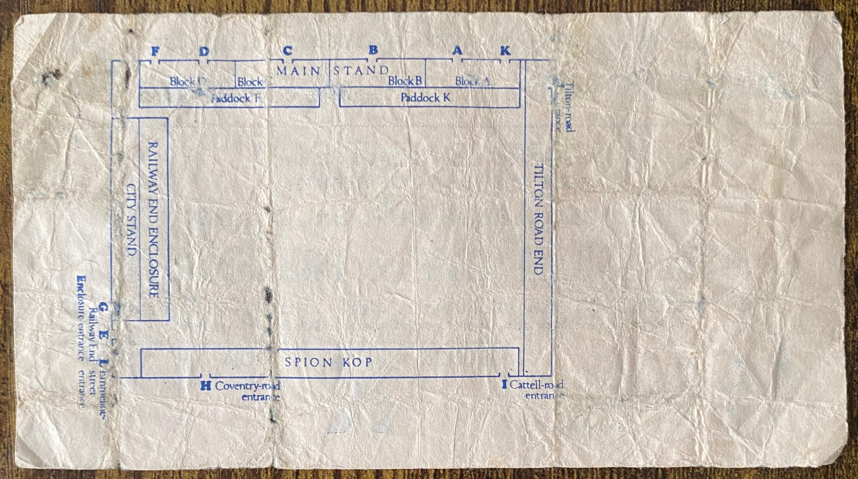 1976/77 ORIGINAL FA CUP 6TH ROUND TICKET BIRMINGHAM CITY V PORTSMOUTH