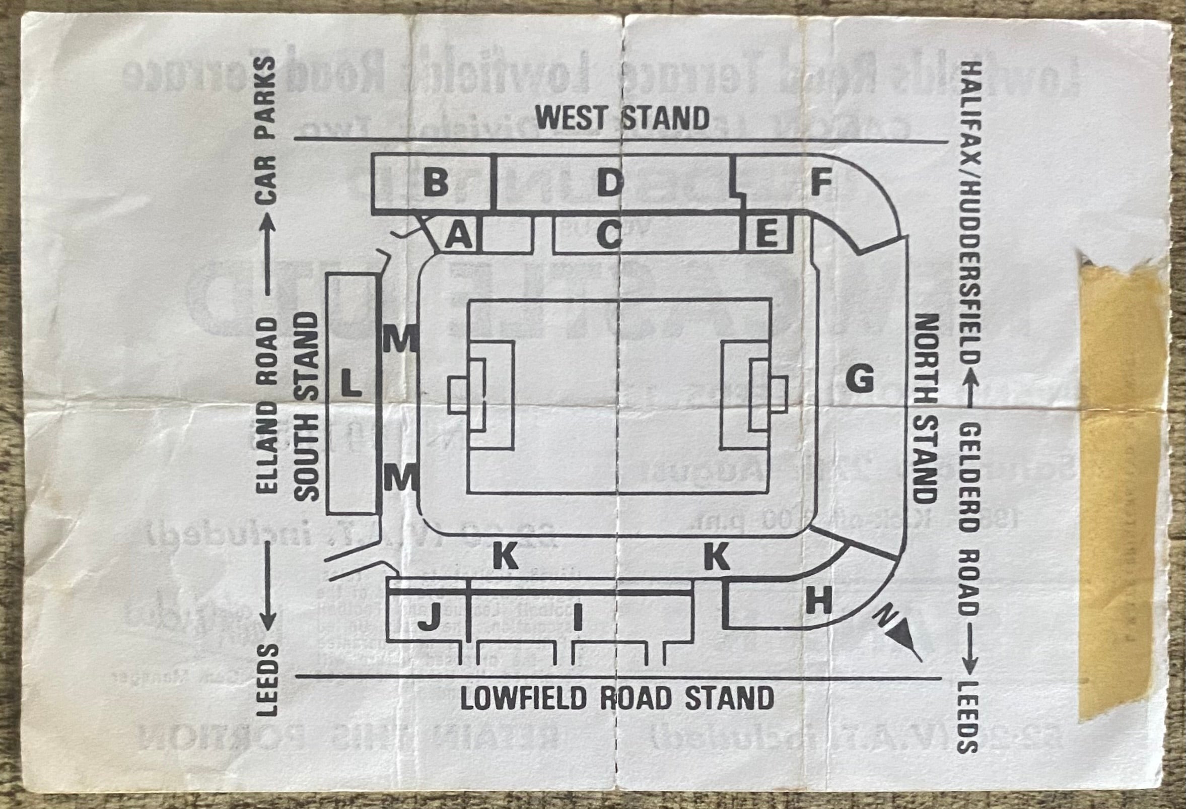 1983/84 ORIGINAL DIVISION 2 UNUSED TICKET LEEDS UNITED V NEWCASTLE UNITED