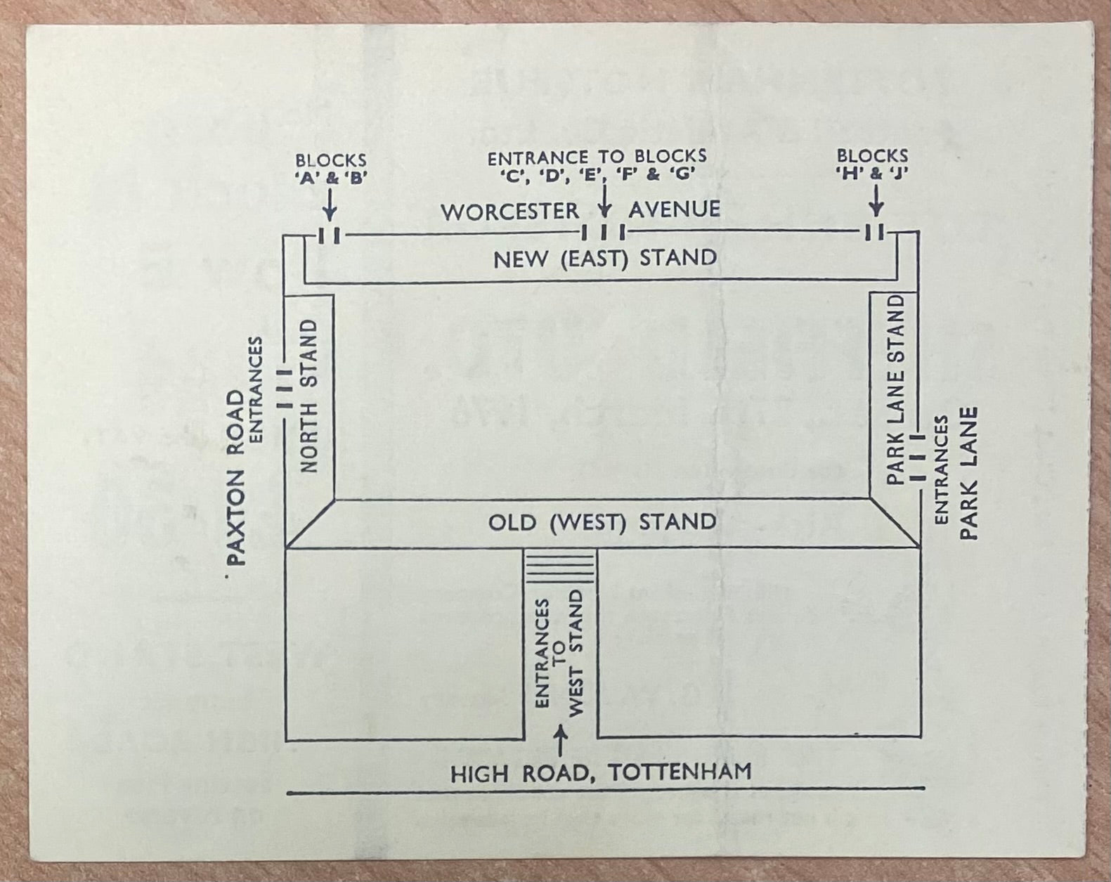 1975/76 ORIGINAL DIVISION ONE TICKET TOTTENHAM HOTSPUR V SHEFFIELD UNITED