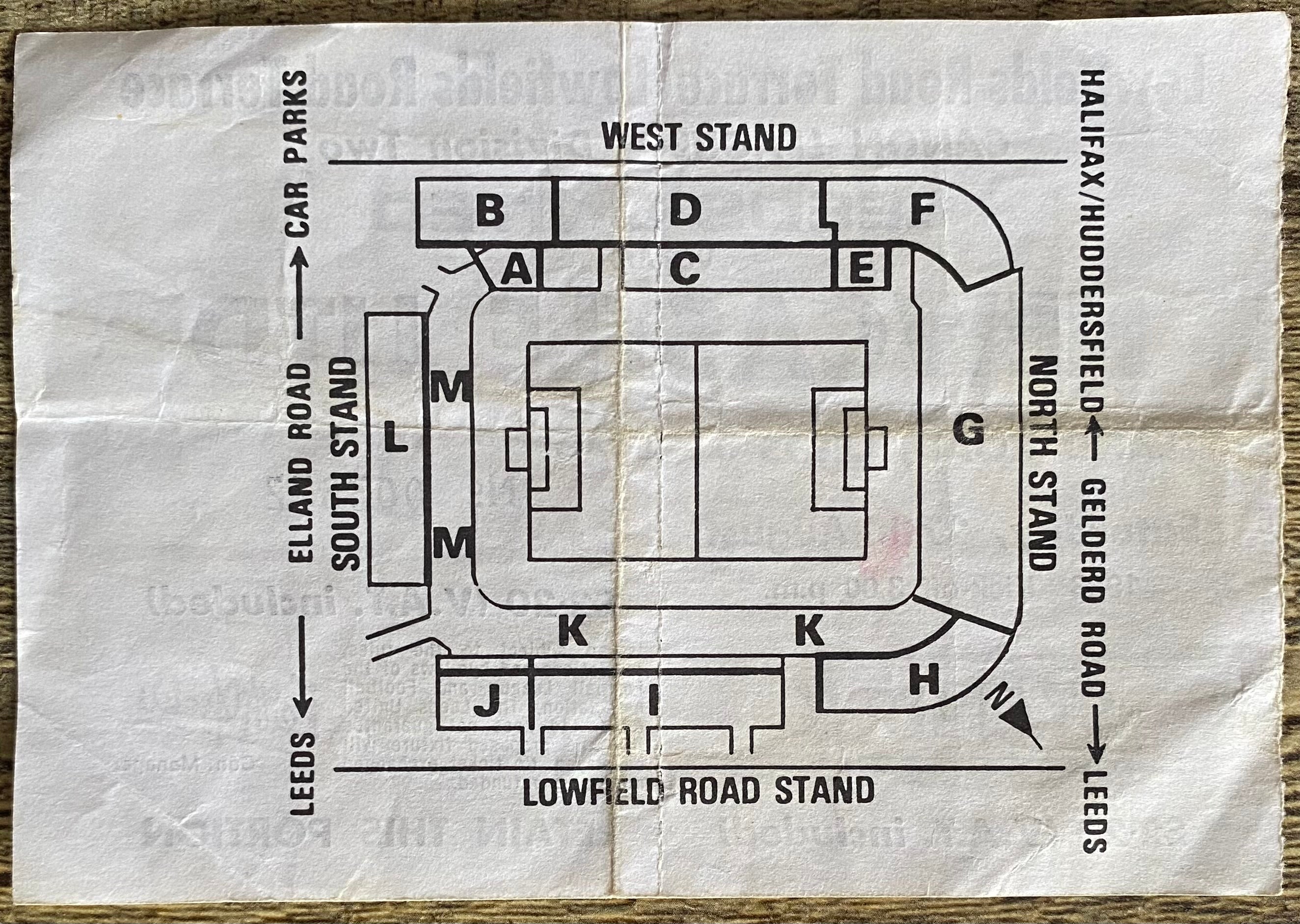 1983/84 ORIGINAL DIVISION 2 UNUSED TICKET LEEDS UNITED V NEWCASTLE UNITED