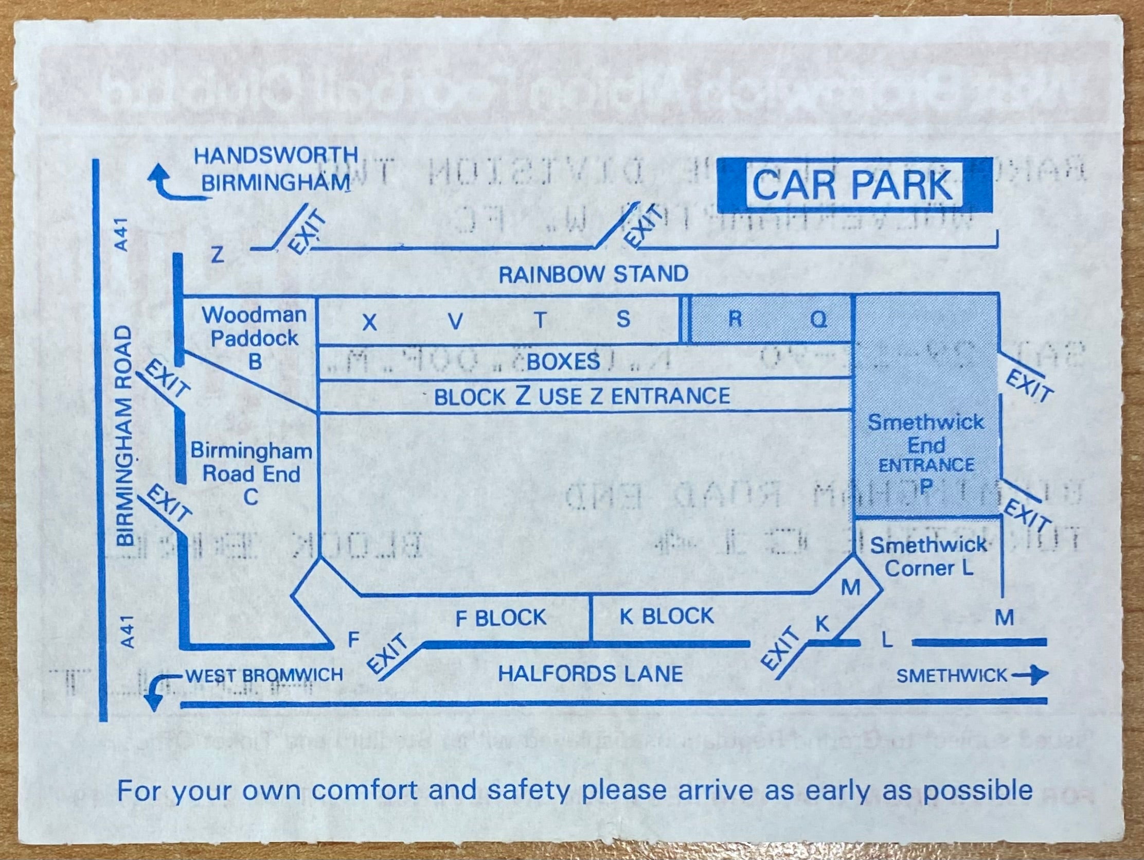 1990/91 ORIGINAL DIVISION 2 TICKET WEST BROMWICH ALBION V WOLVERHAMPTON WANDERERS