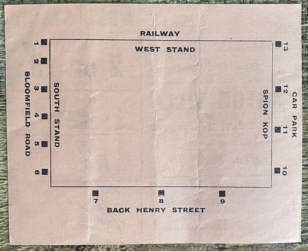 1965/66 ORIGINAL DIVISION 1 TICKET BLACKPOOL V ASTON VILLA