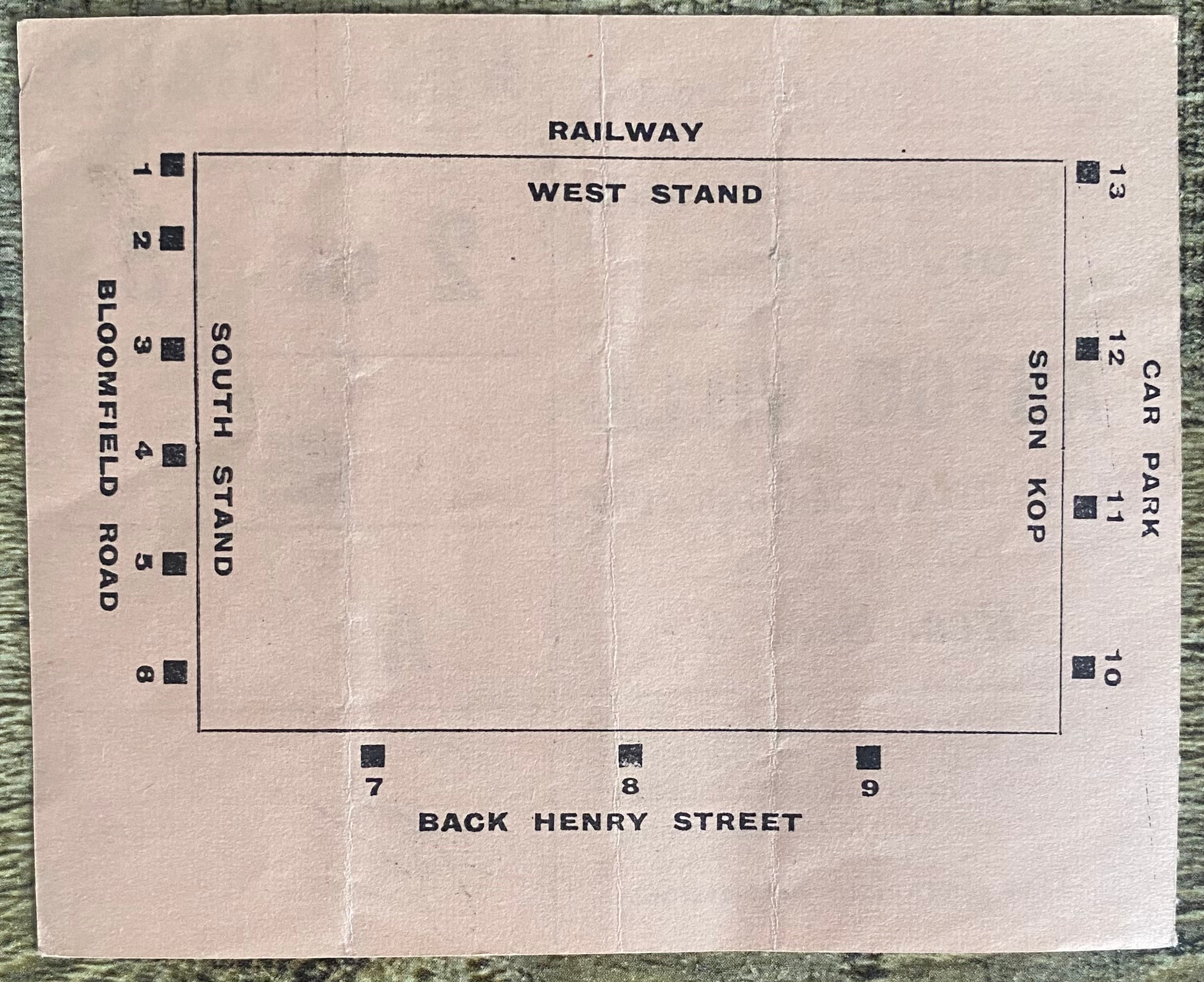 1965/66 ORIGINAL DIVISION 1 TICKET BLACKPOOL V ASTON VILLA