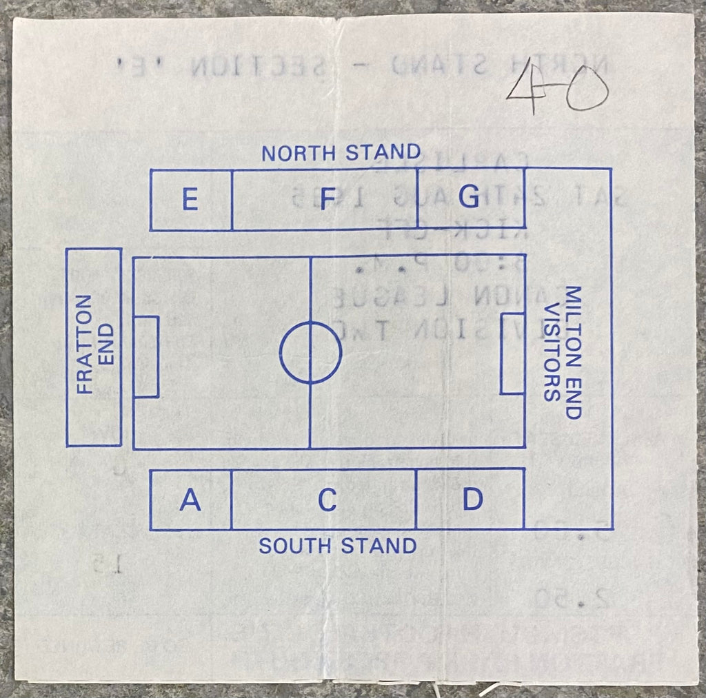 1985/86 ORIGINAL DIVISION 2 TICKET PORTSMOUTH V CARLISLE UNITED