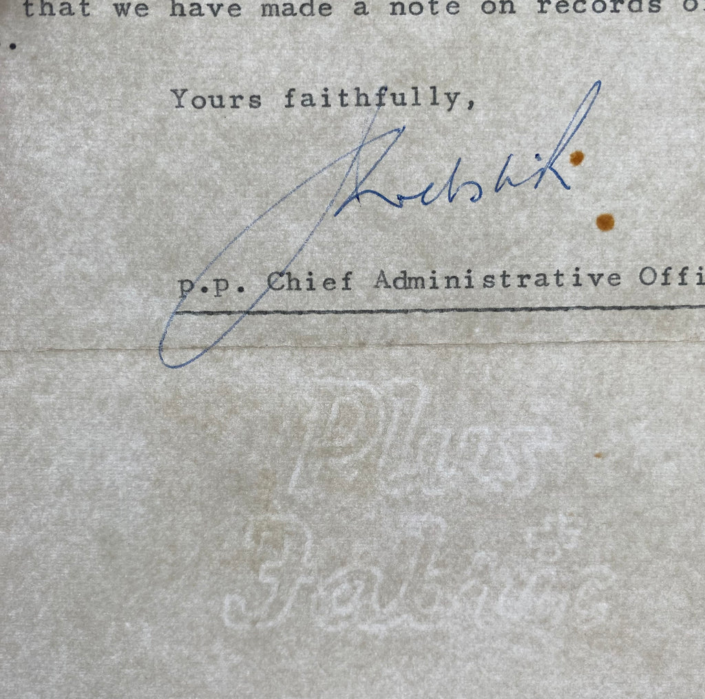 1966 WORLD CUP ORIGINAL OFFICIAL LETTER (WEMBLEY TICKET SALES) APR 1966