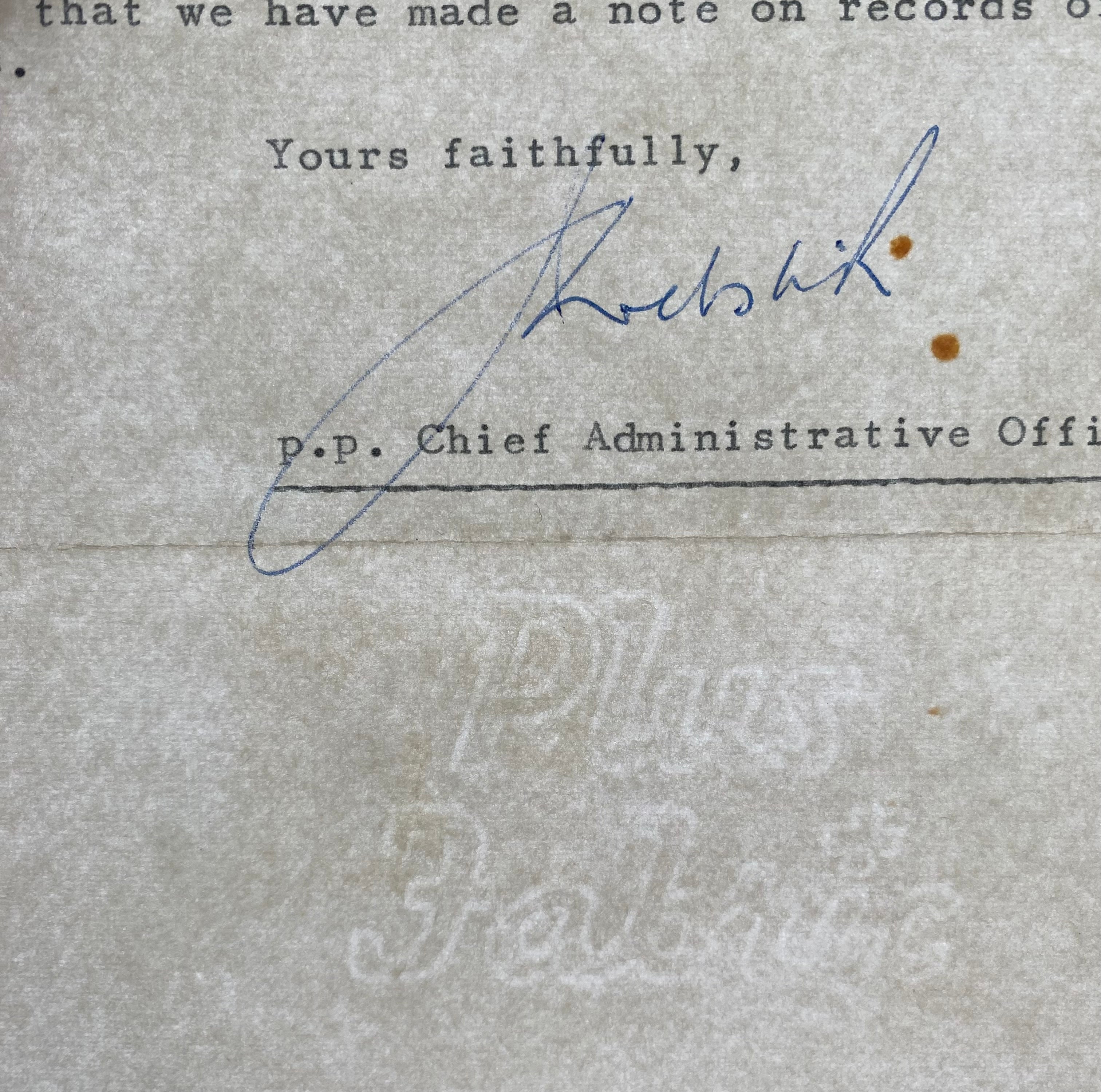 1966 WORLD CUP ORIGINAL OFFICIAL LETTER (WEMBLEY TICKET SALES) APR 1966