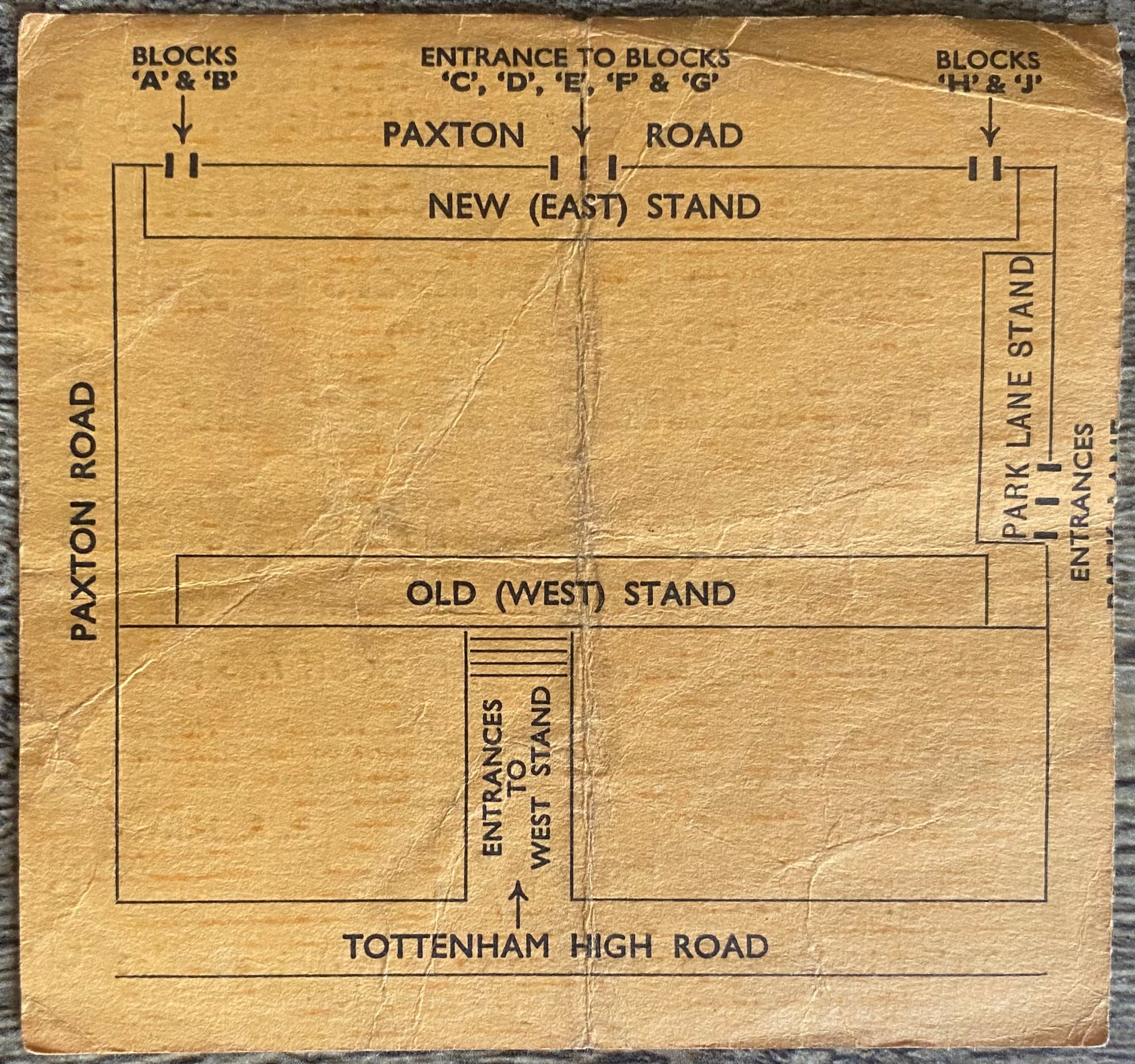 1962/63 ORIGINAL EUROPEAN CUP WINNERS CUP 2ND ROUND 2ND LEG TICKET TOTTENHAM HOTSPUR V SLOVAN BRATISLAVA