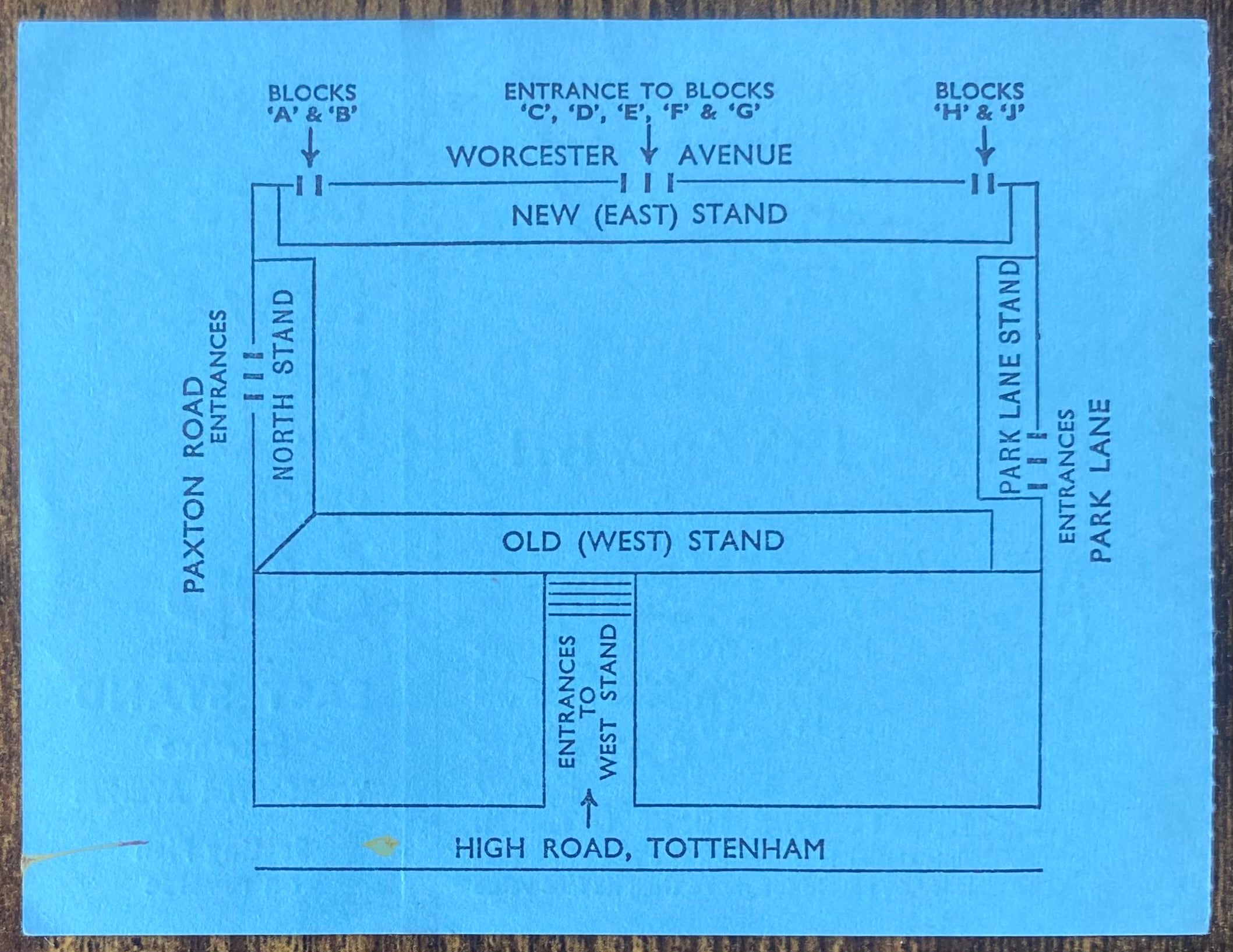 1971/72 ORIGINAL DIVISION ONE TICKET TOTTENHAM HOTSPUR V NEWCASTLE UNITED