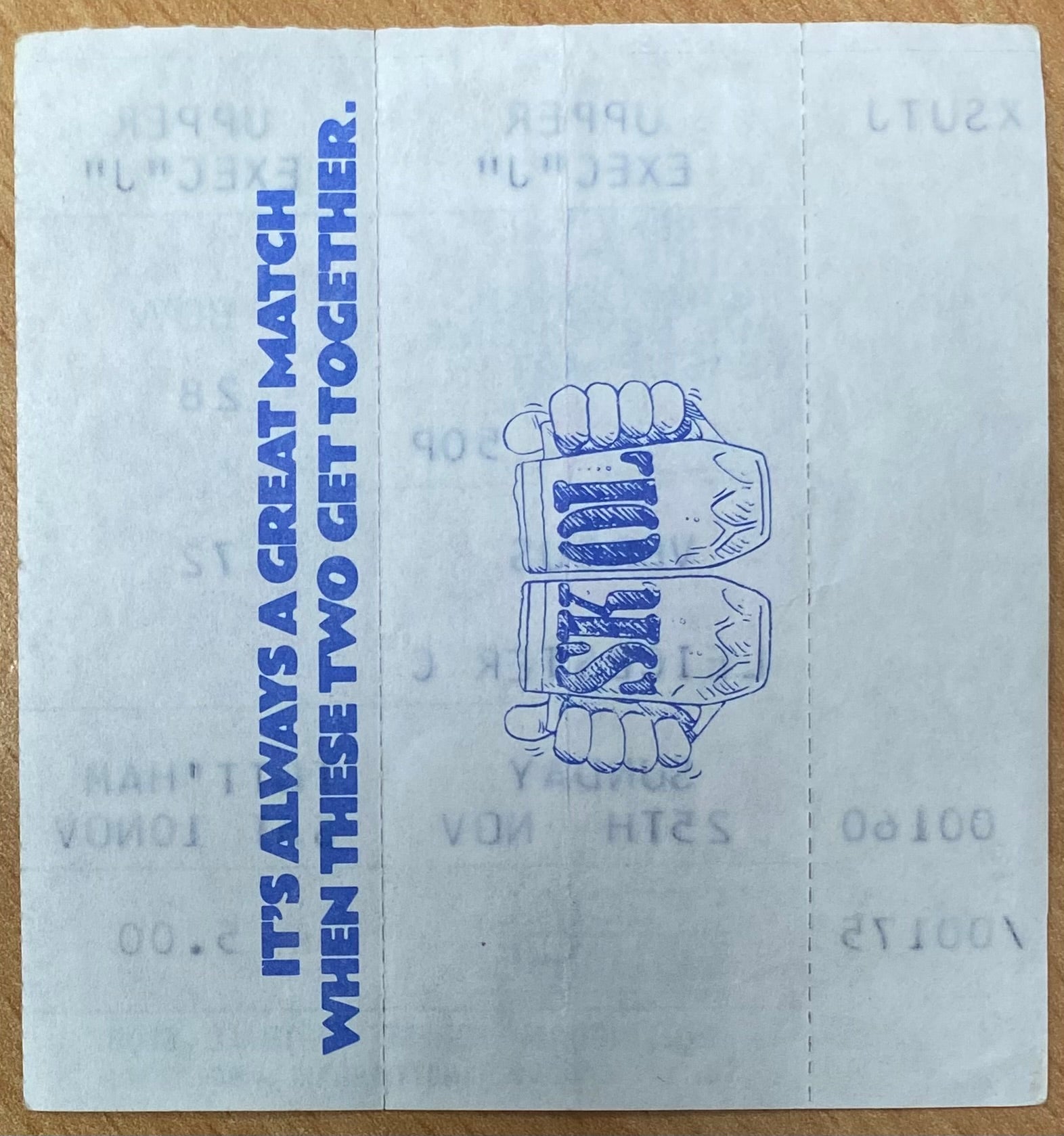 1984/85 ORIGINAL DIVISION ONE TICKET NOTTINGHAM FOREST V TOTTENHAM HOTSPUR
