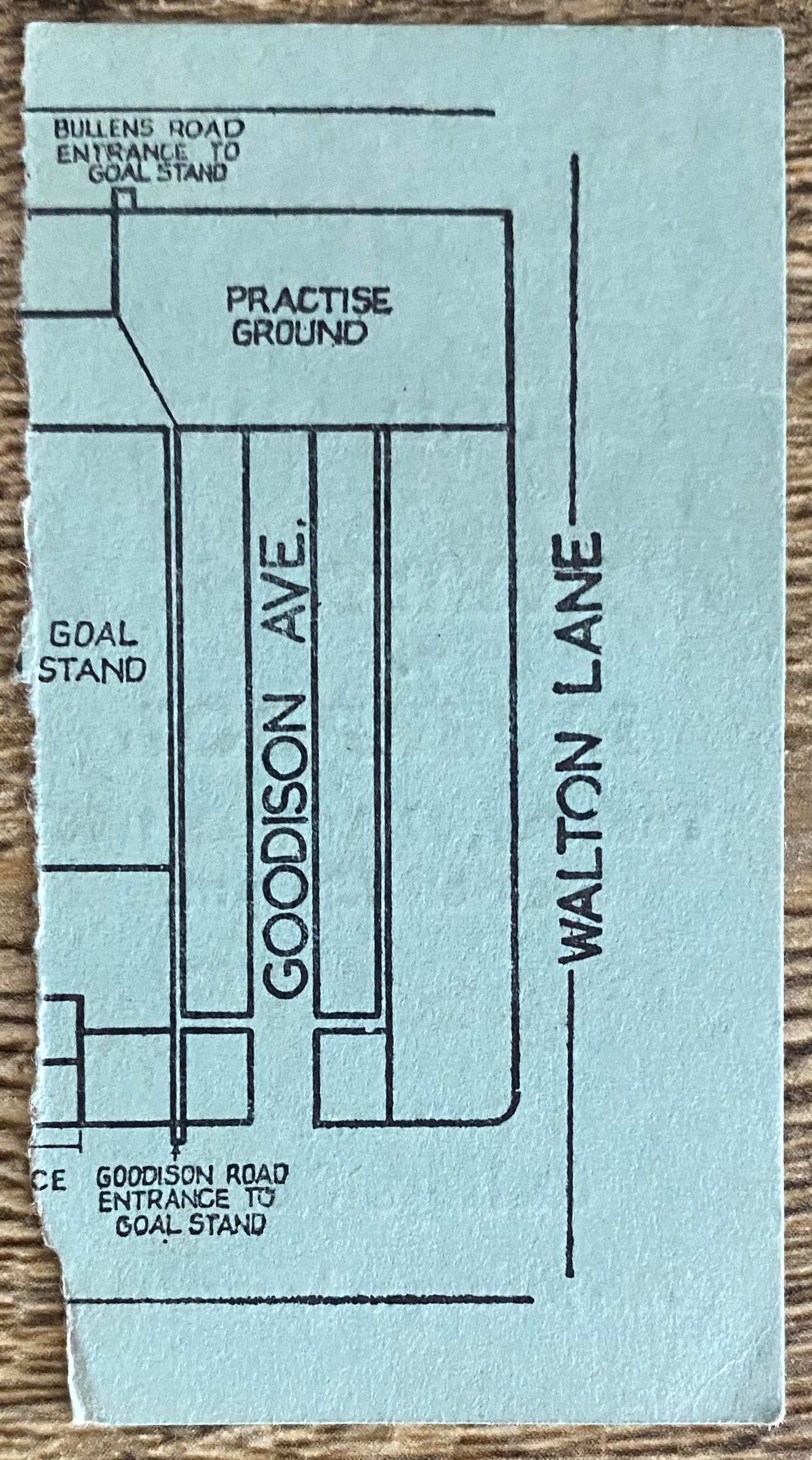 1968/69 ORIGINAL DIVISION ONE TICKET EVERTON V LIVERPOOL