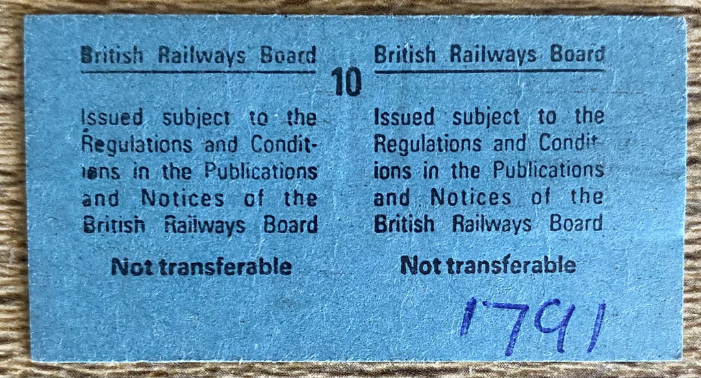 1983 ORIGINAL FOOTBALL SPECIAL BRITISH RAIL TRAIN TICKET TOTTENHAM HOTSPUR TRAVELLING TO STOKE CITY