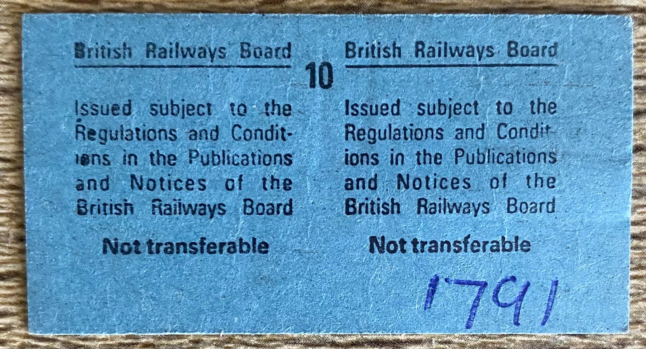 1983 ORIGINAL FOOTBALL SPECIAL BRITISH RAIL TRAIN TICKET TOTTENHAM HOTSPUR TRAVELLING TO STOKE CITY