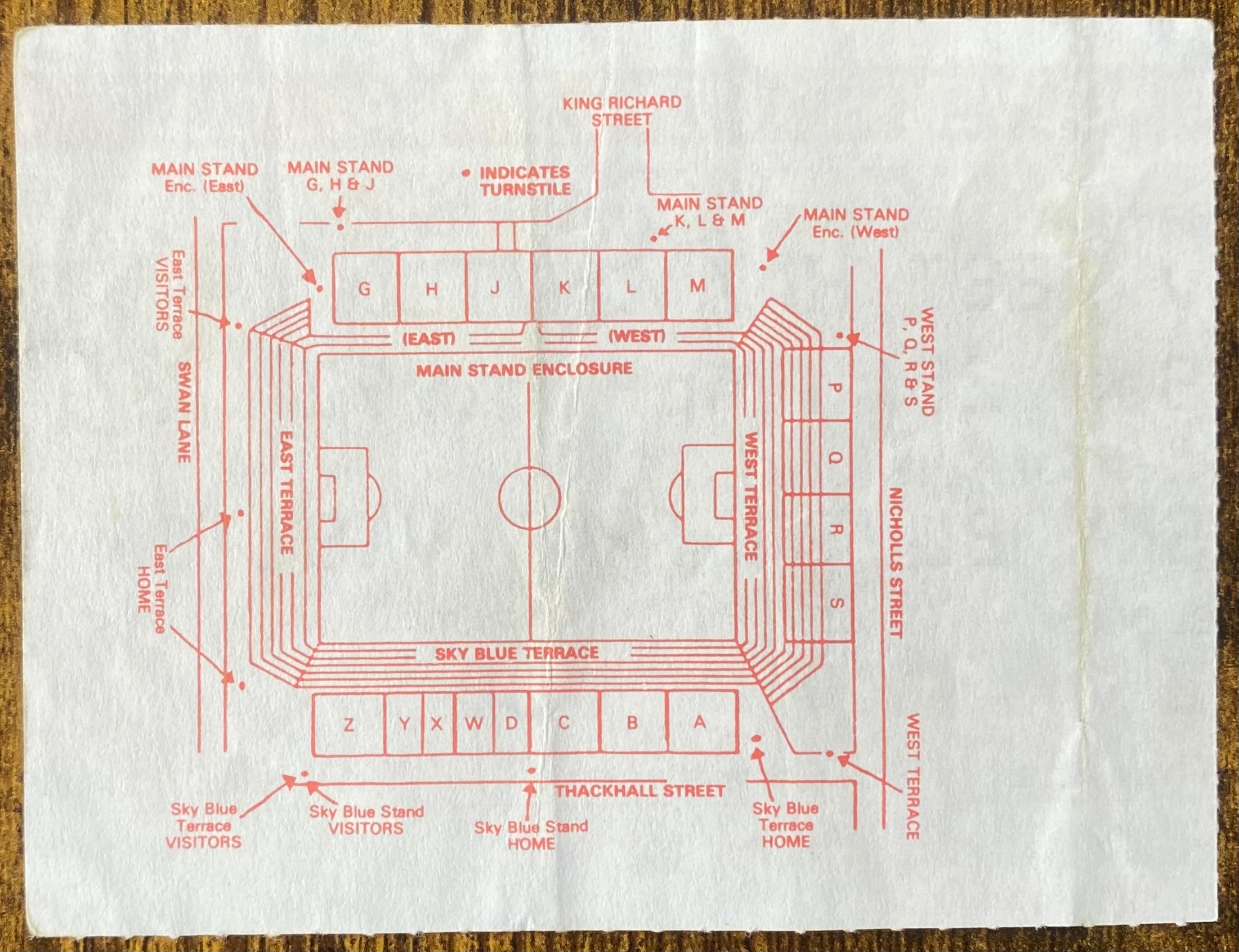 1991/92 ORIGINAL DIVISION 1 TICKET COVENTRY CITY V WEST HAM UNITED
