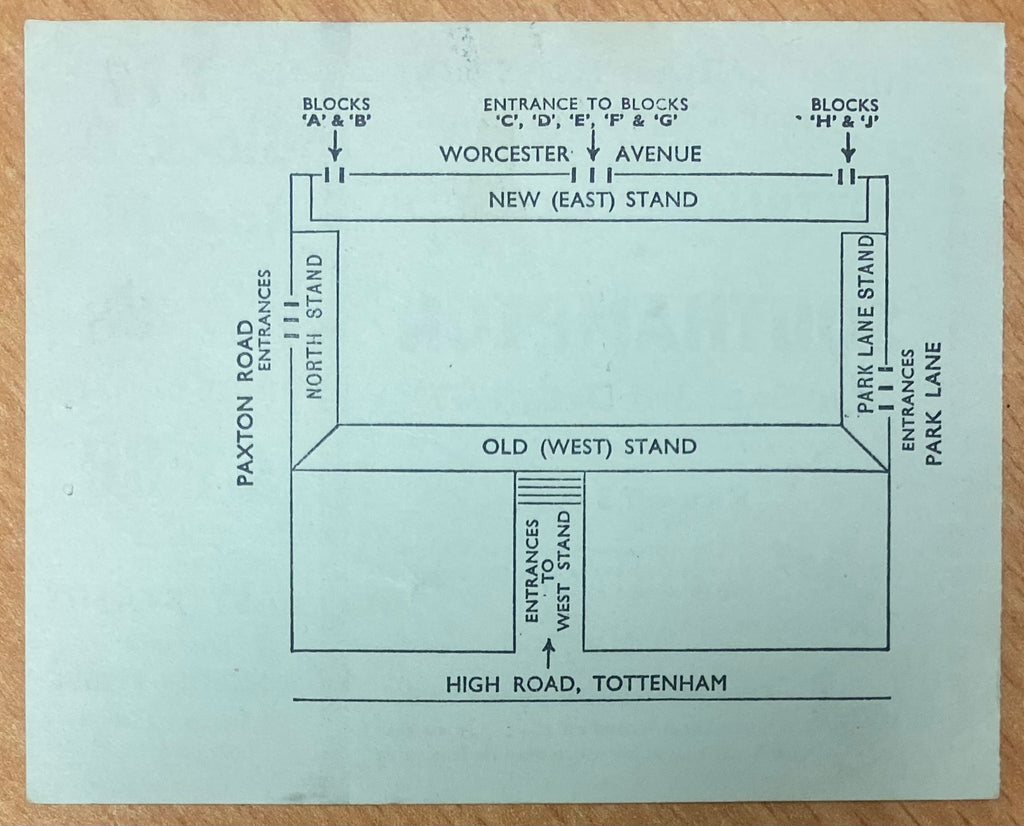 1977/78 ORIGINAL DIVISION TWO TICKET TOTTENHAM HOTSPUR V SOUTHAMPTON