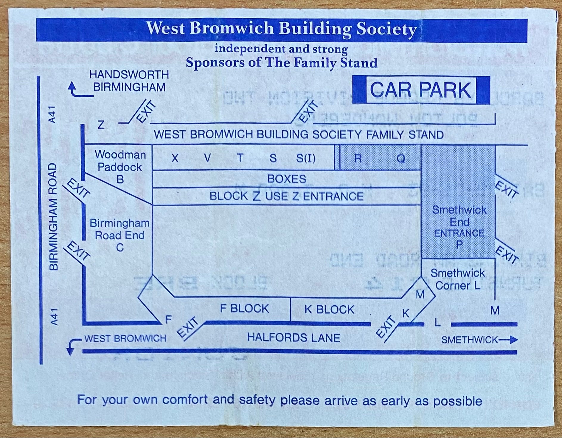 1992/93 ORIGINAL DIVISION 2 TICKET WEST BROMWICH ALBION V BOLTON WANDERERS