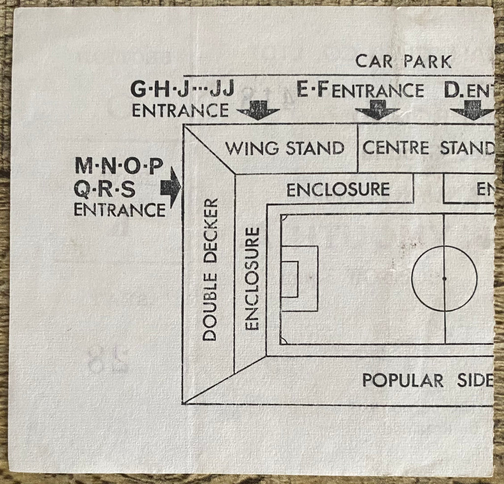 1964/65 ORIGINAL FA CUP 4TH  ROUND TICKET LEICESTER CITY V PLYMOUTH ARGYLE