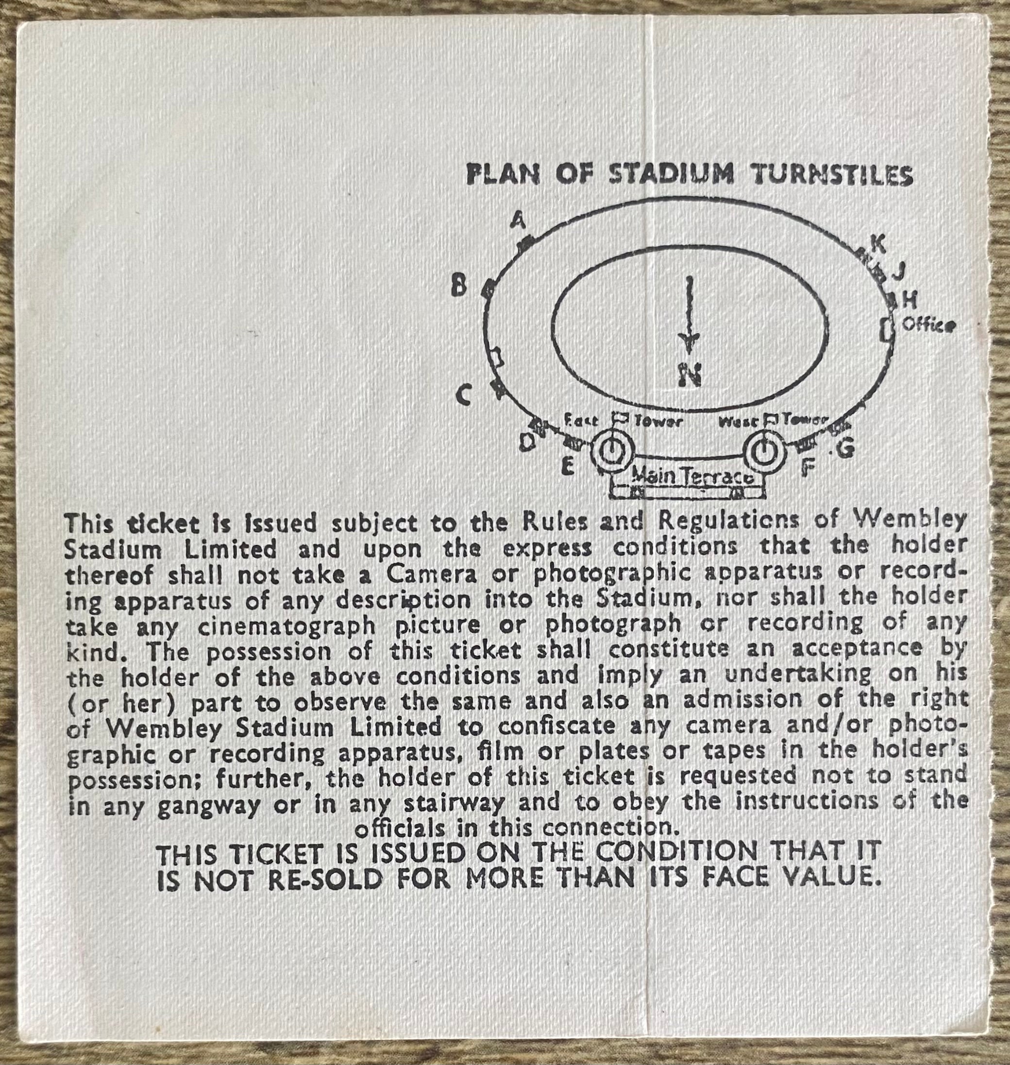 1971 ORIGINAL EUROPEAN CHAMPIONSHIPS QUALIFYING TICKET ENGLAND V SWITZERLAND