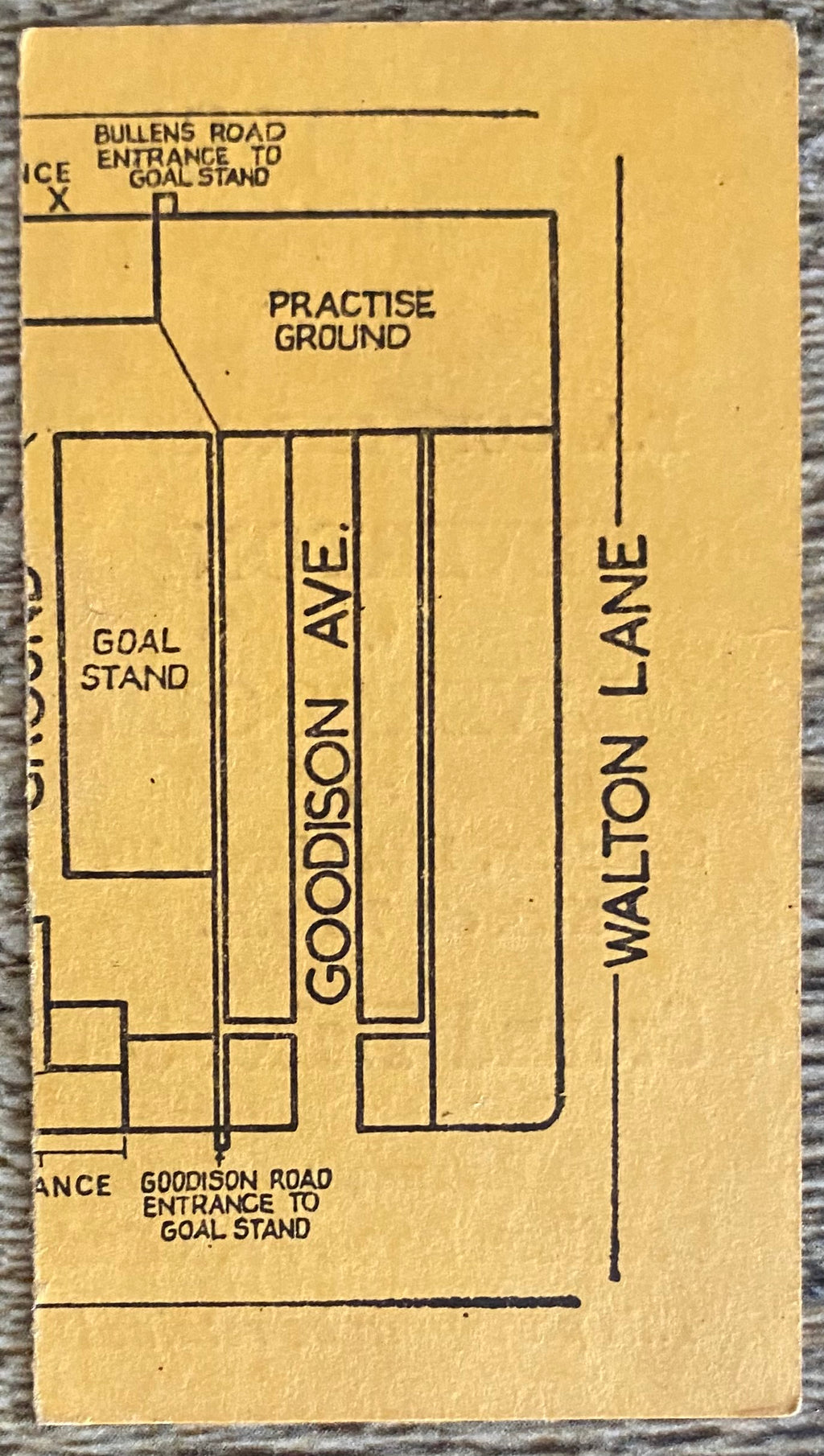 1966/67 ORIGINAL FA CUP 5TH ROUND TICKET EVERTON V LIVERPOOL