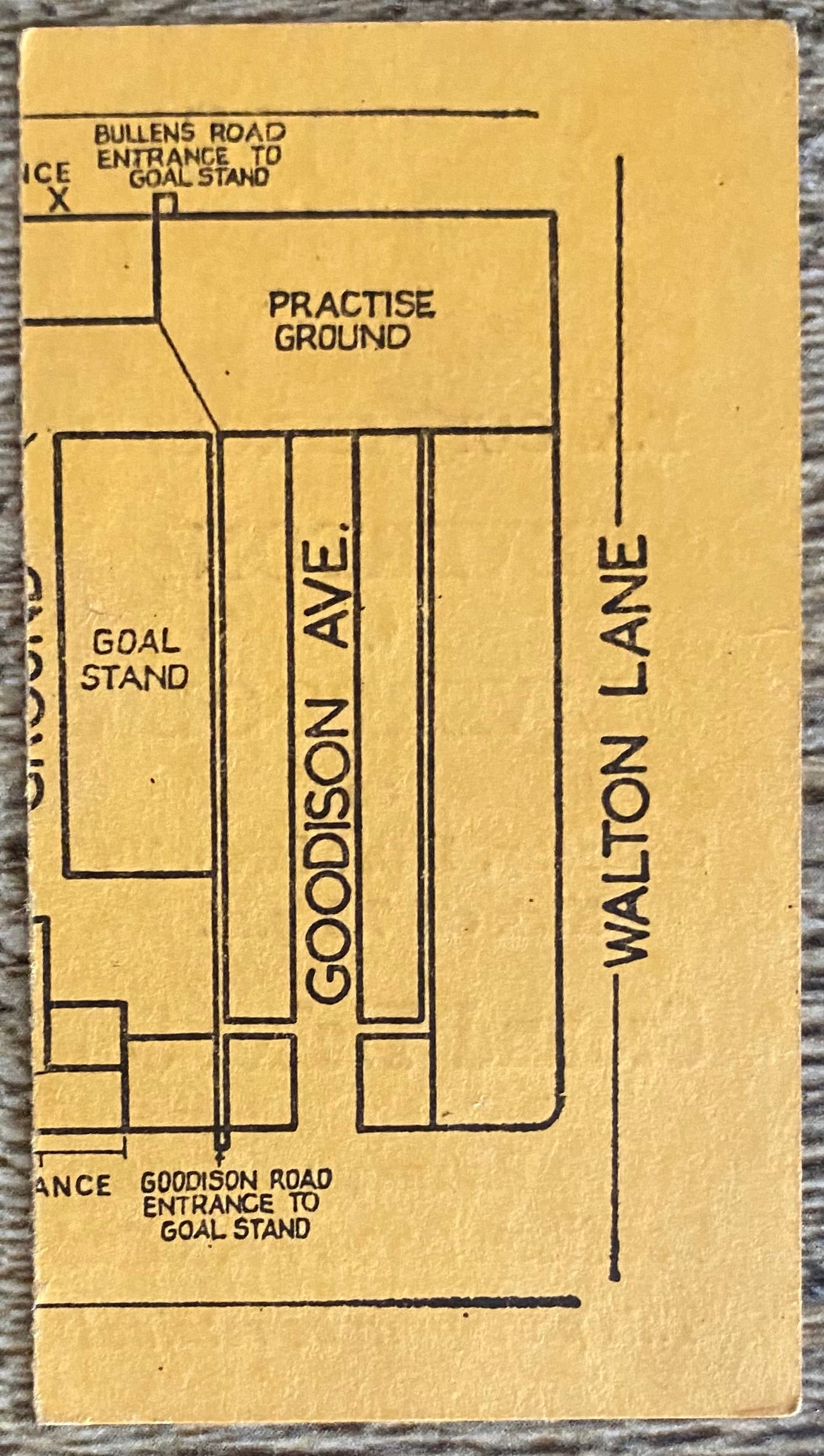 1966/67 ORIGINAL FA CUP 5TH ROUND TICKET EVERTON V LIVERPOOL