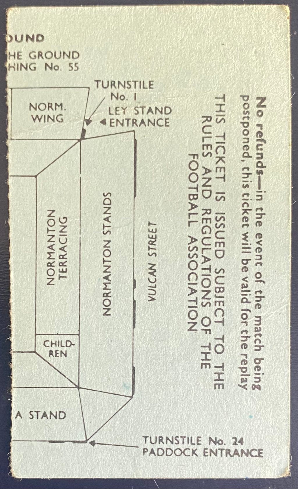 1972/73 ORIGINAL FA CUP 5TH ROUND TICKET DERBY COUNTY V QUEENS PARK RANGERS