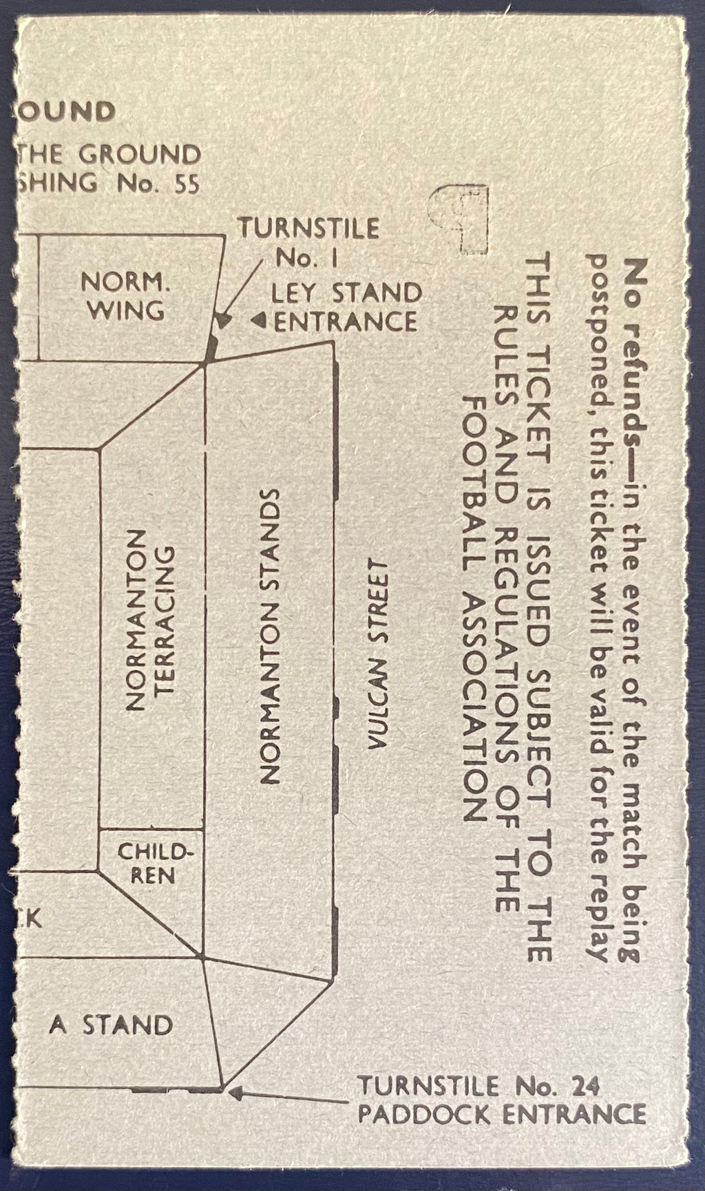1972/73 ORIGINAL FA CUP 4TH ROUND TICKET DERBY COUNTY V TOTTENHAM HOTSPUR