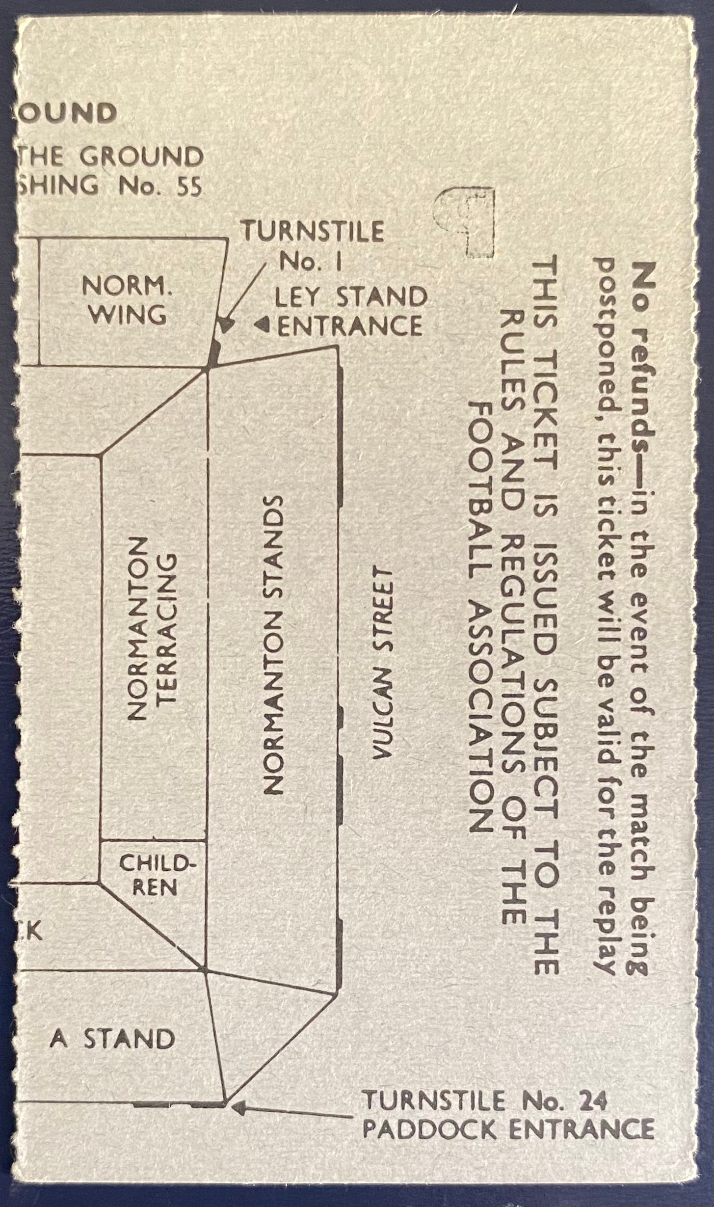 1972/73 ORIGINAL FA CUP 4TH ROUND TICKET DERBY COUNTY V TOTTENHAM HOTSPUR