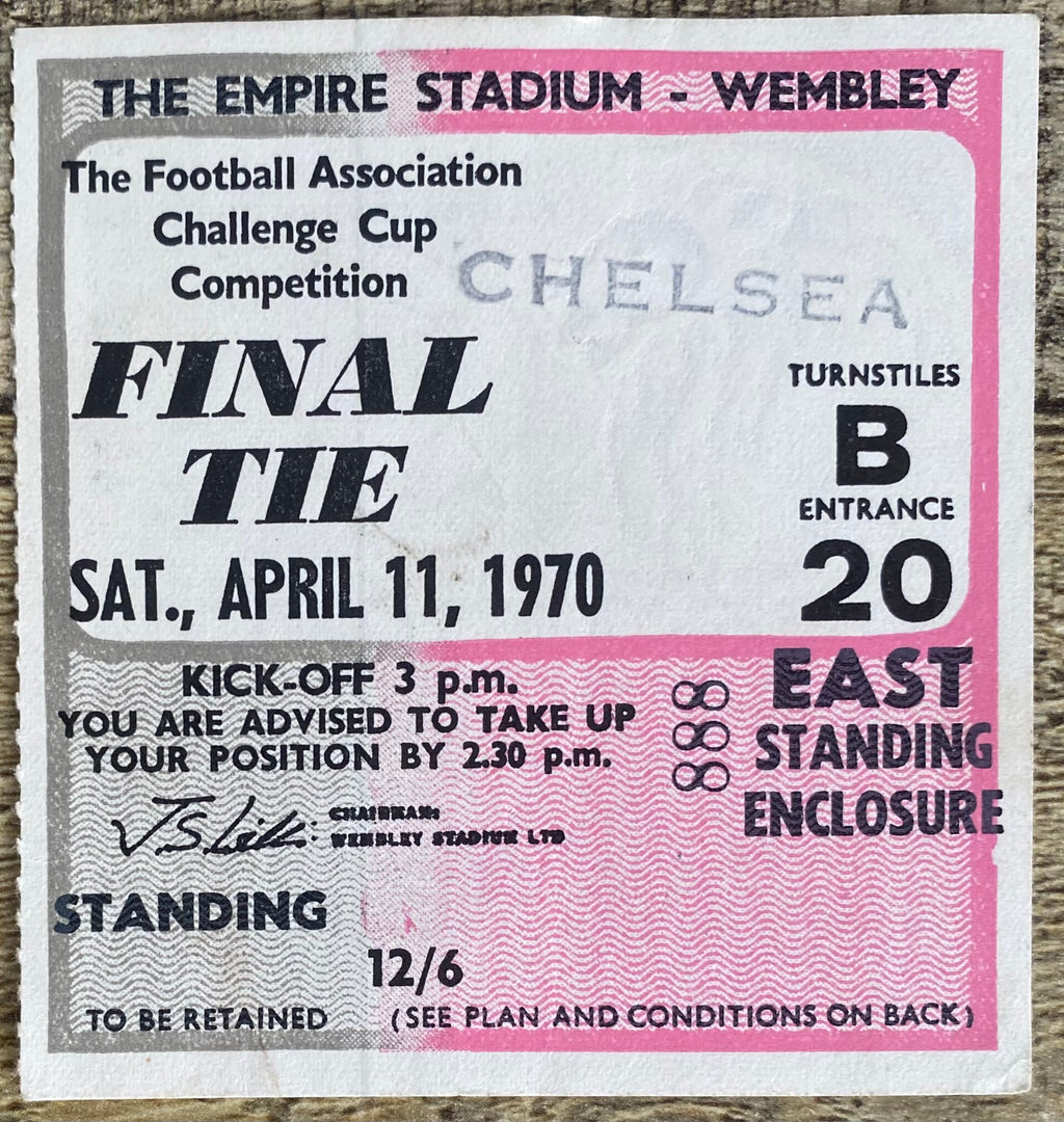 1970 ORIGINAL FA CUP FINAL TICKET CHELSEA V LEEDS UNITED
