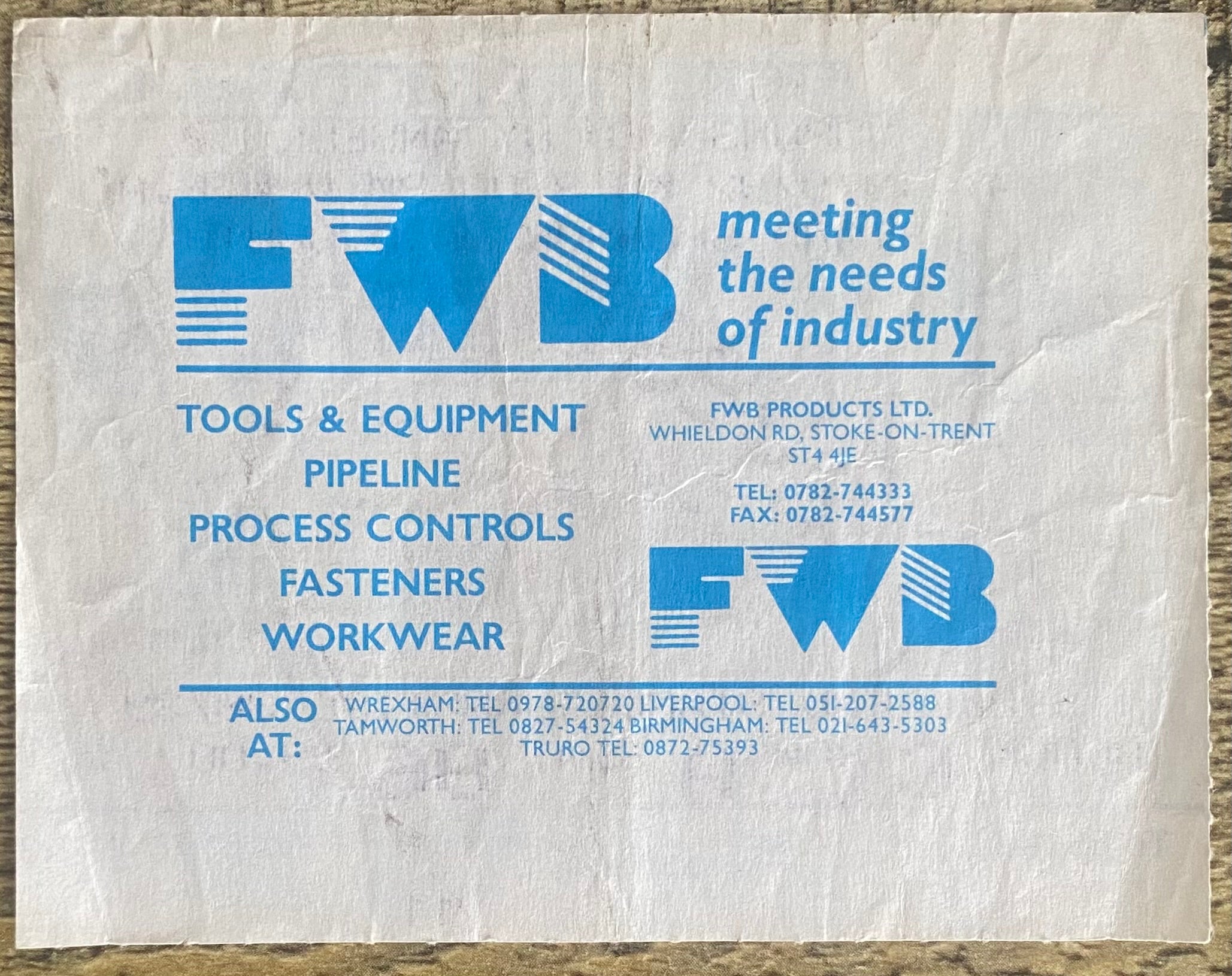 1992/93 ORIGINAL DIVISION 2 TICKET STOKE CITY V WEST BROMWICH ALBION