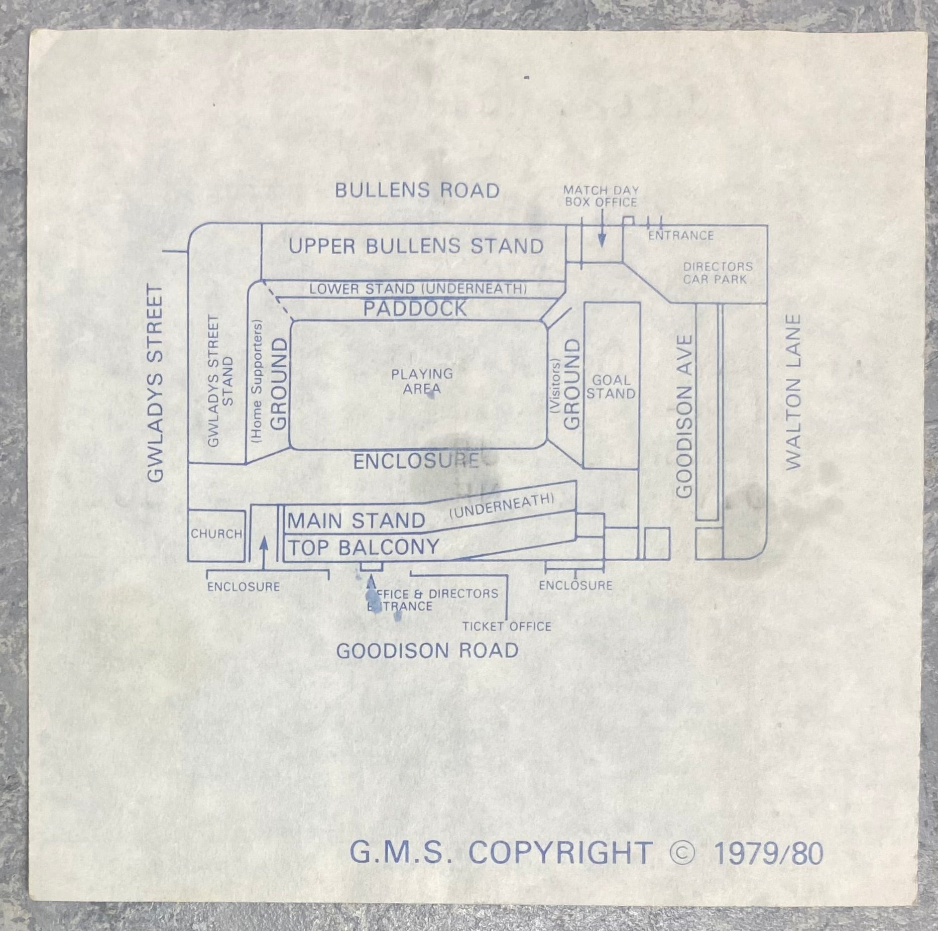 1984/85 ORIGINAL DIVISION ONE TICKET EVERTON V SUNDERLAND