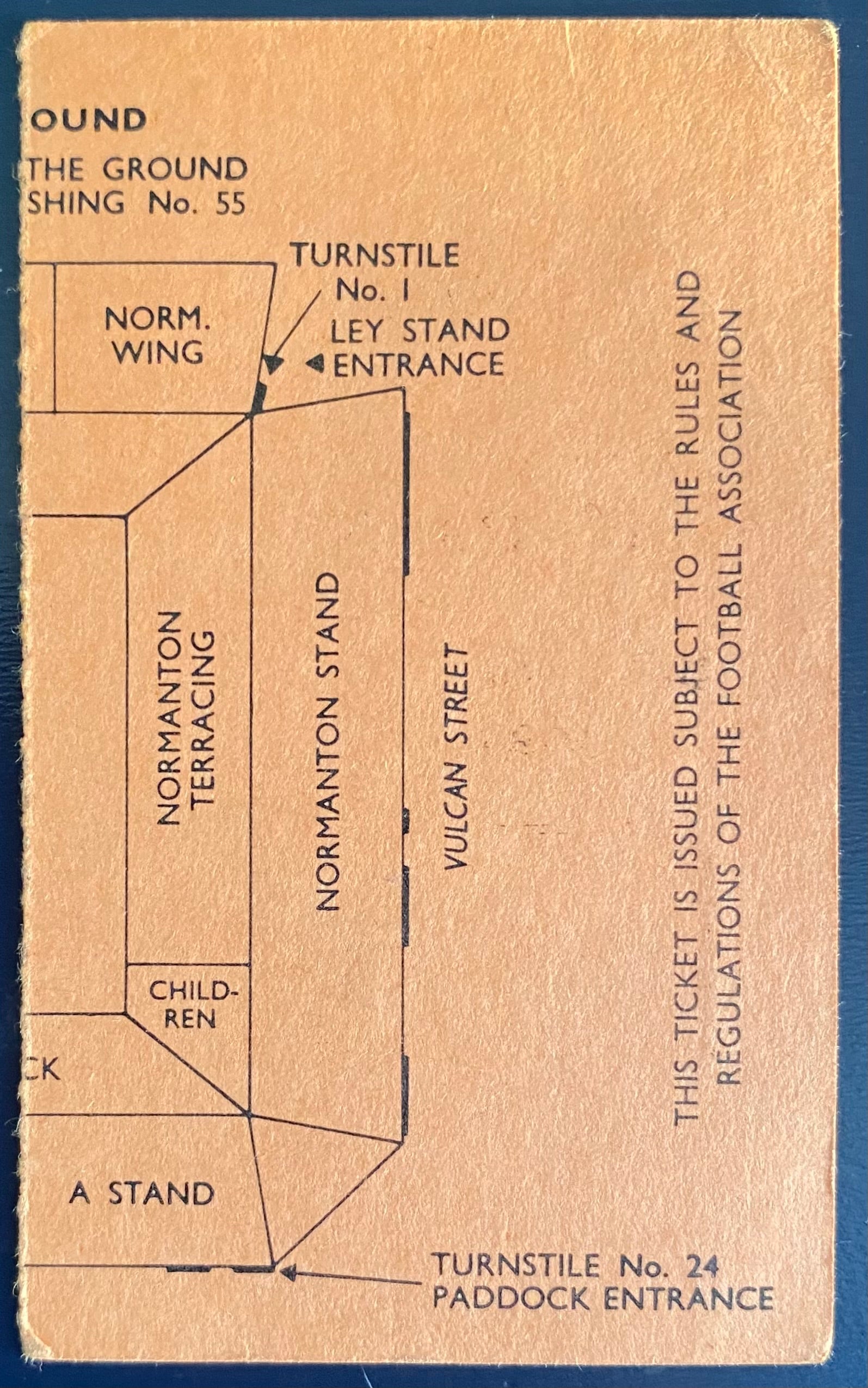 1971/72 ORIGINAL FA CUP 4TH ROUND TICKET DERBY COUNTY V NOTTS COUNTY