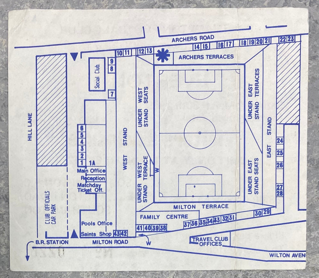 1984/85 ORIGINAL DIVISION ONE TICKET SOUTHAMPTON V EVERTON