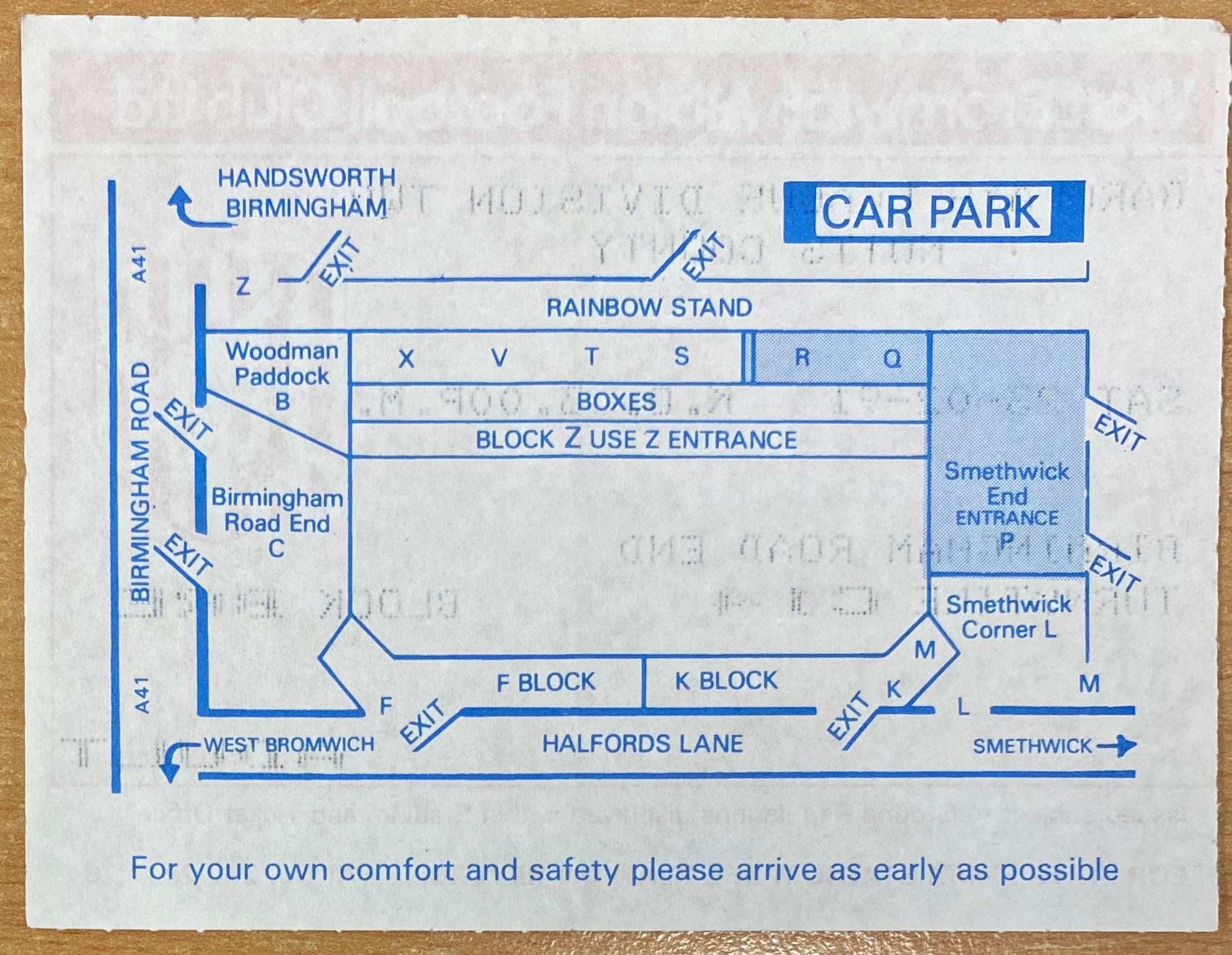 1990/91 ORIGINAL DIVISION 2 TICKET WEST BROMWICH ALBION V NOTTS COUNTY